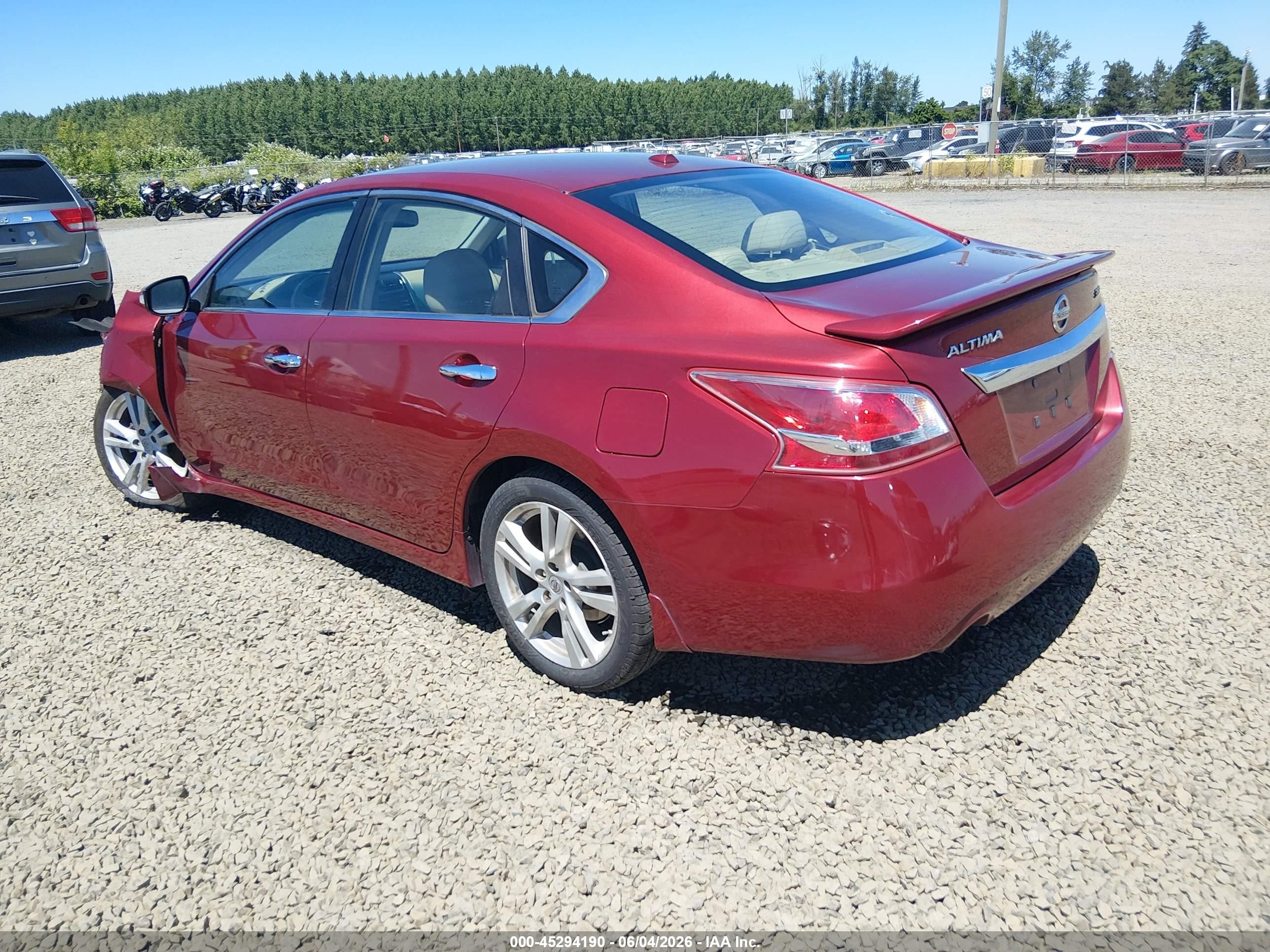 2013 Nissan Altima 3.5 Sl Red vin: 1N4BL3AP0DC281577