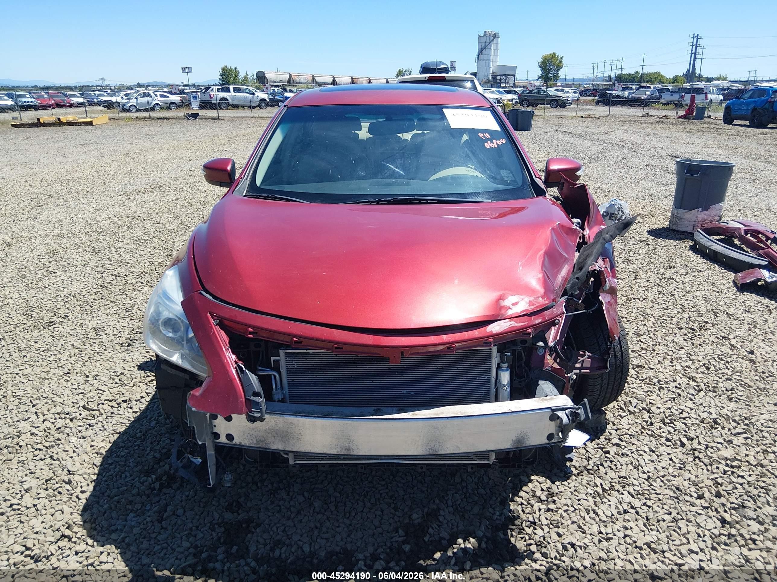 2013 Nissan Altima 3.5 Sl Red vin: 1N4BL3AP0DC281577
