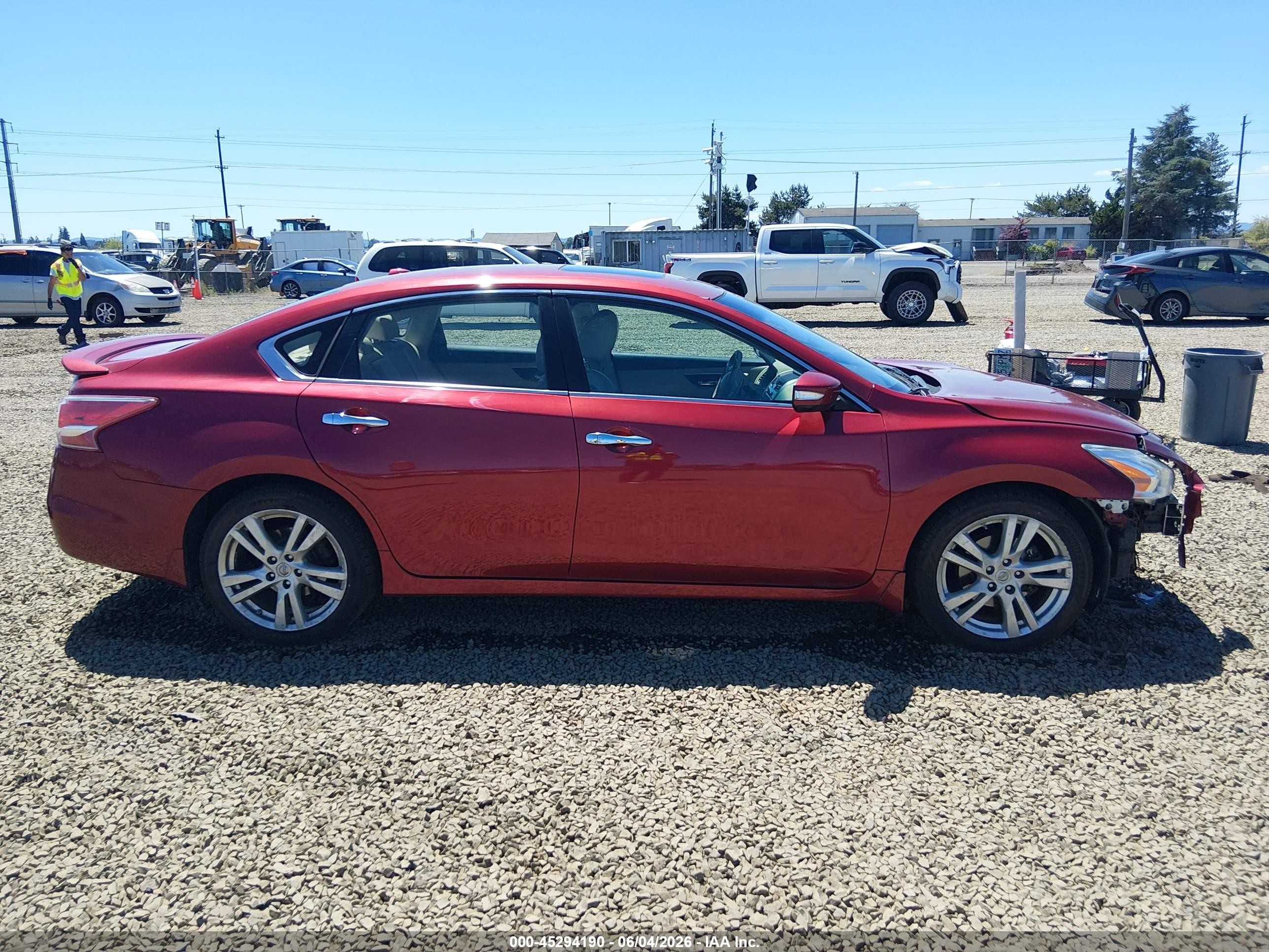 2013 Nissan Altima 3.5 Sl Red vin: 1N4BL3AP0DC281577