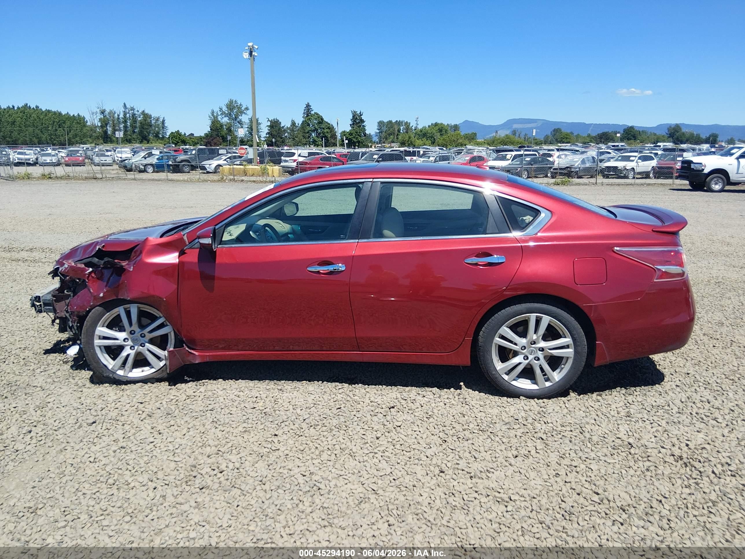 2013 Nissan Altima 3.5 Sl Red vin: 1N4BL3AP0DC281577