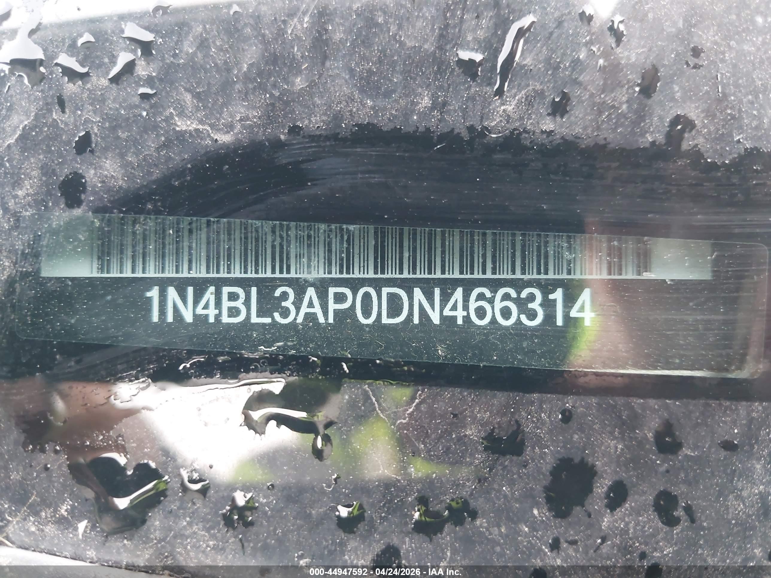2013 Nissan Altima 3.5 Sv Серебряный vin: 1N4BL3AP0DN466314
