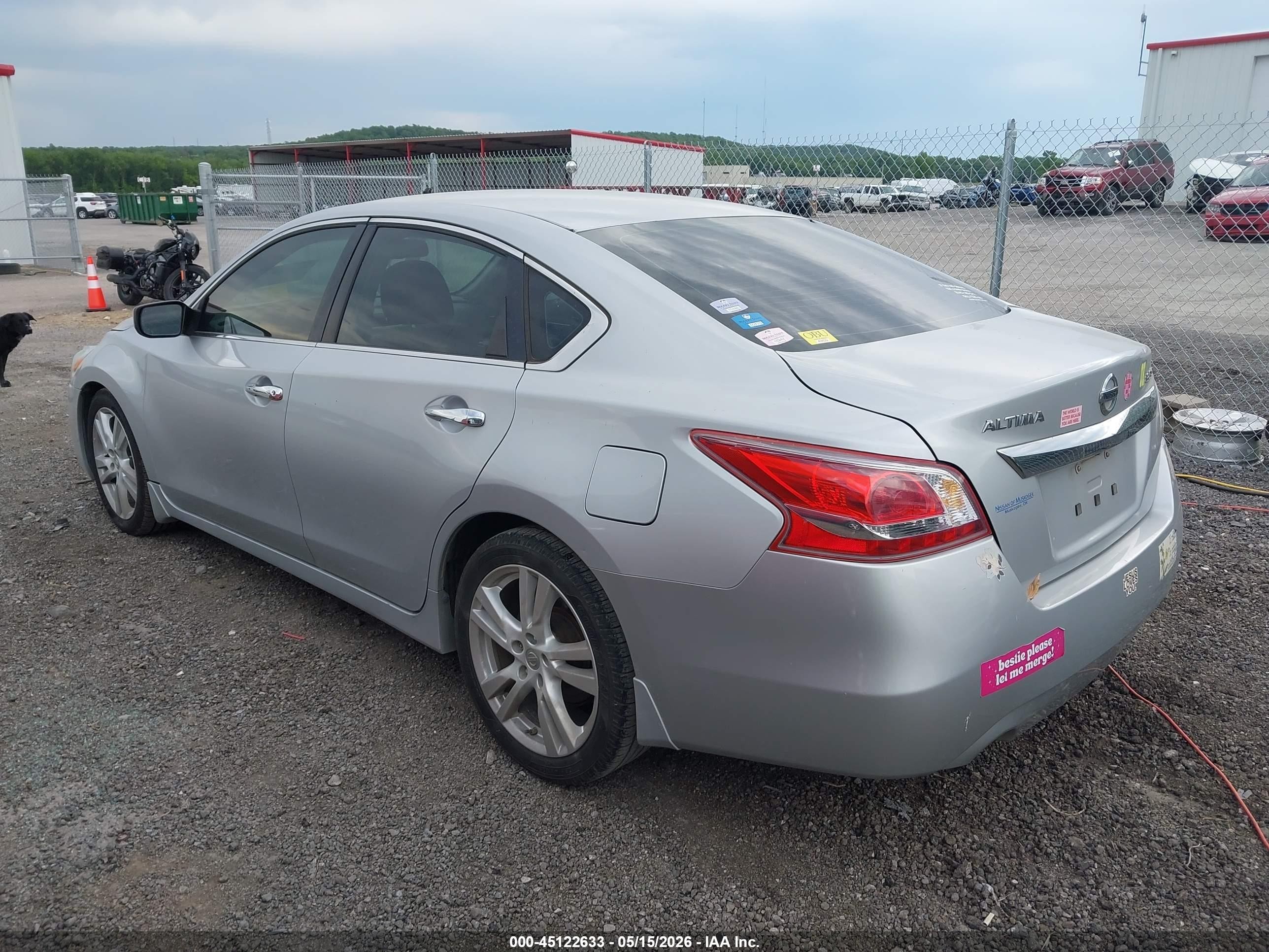 2013 Nissan Altima 3.5 S Silver vin: 1N4BL3AP0DN498213