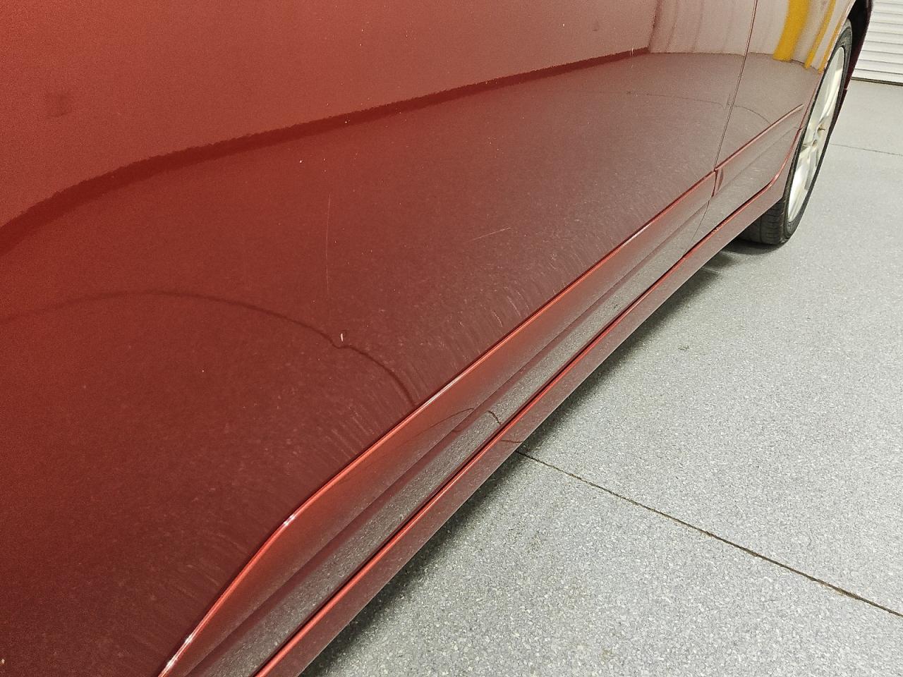 2014 Nissan Altima 3.5 Sl Red vin: 1N4BL3AP0EC155480 Damage: Left Front Door, Dent(S) W/ Paint Dmg, 3 To 4 Inches