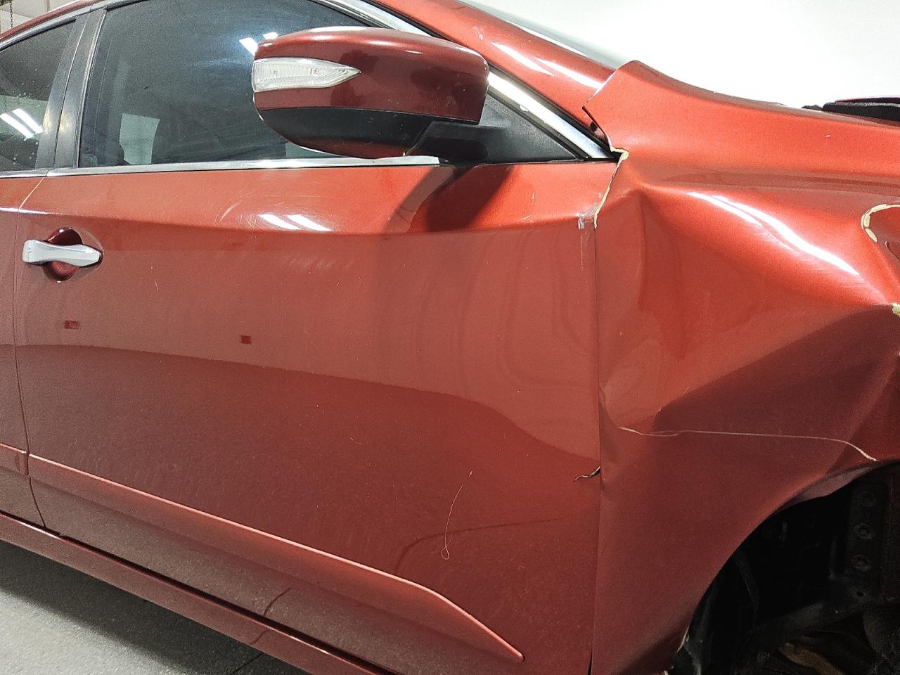 2014 Nissan Altima 3.5 Sl Red vin: 1N4BL3AP0EC155480 Damage: Right Front Door, Dent(S) W/ Paint Dmg, > 12 Inches