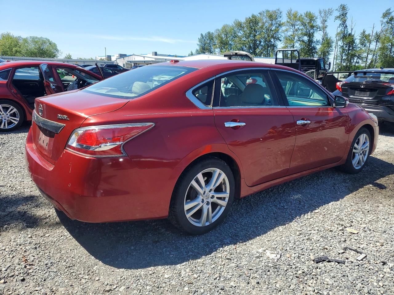 2015 Nissan Altima 3.5 Sl Red vin: 1N4BL3AP0FC498596