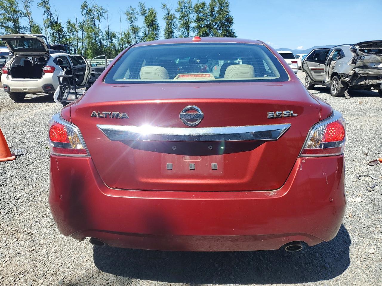 2015 Nissan Altima 3.5 Sl Red vin: 1N4BL3AP0FC498596