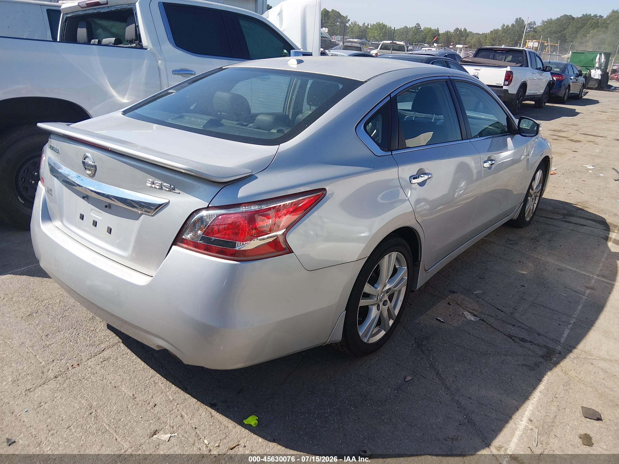 2013 Nissan Altima 3.5 Sl Silver vin: 1N4BL3AP1DC912112