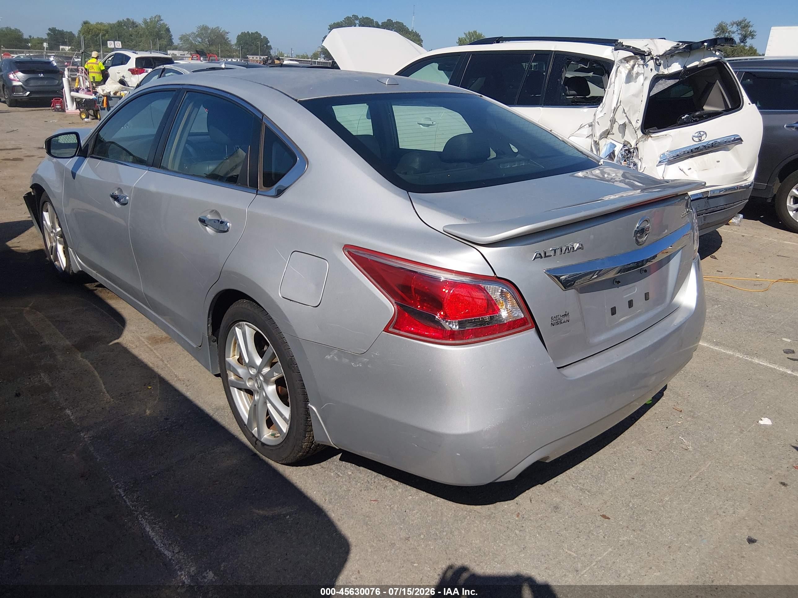 2013 Nissan Altima 3.5 Sl Silver vin: 1N4BL3AP1DC912112