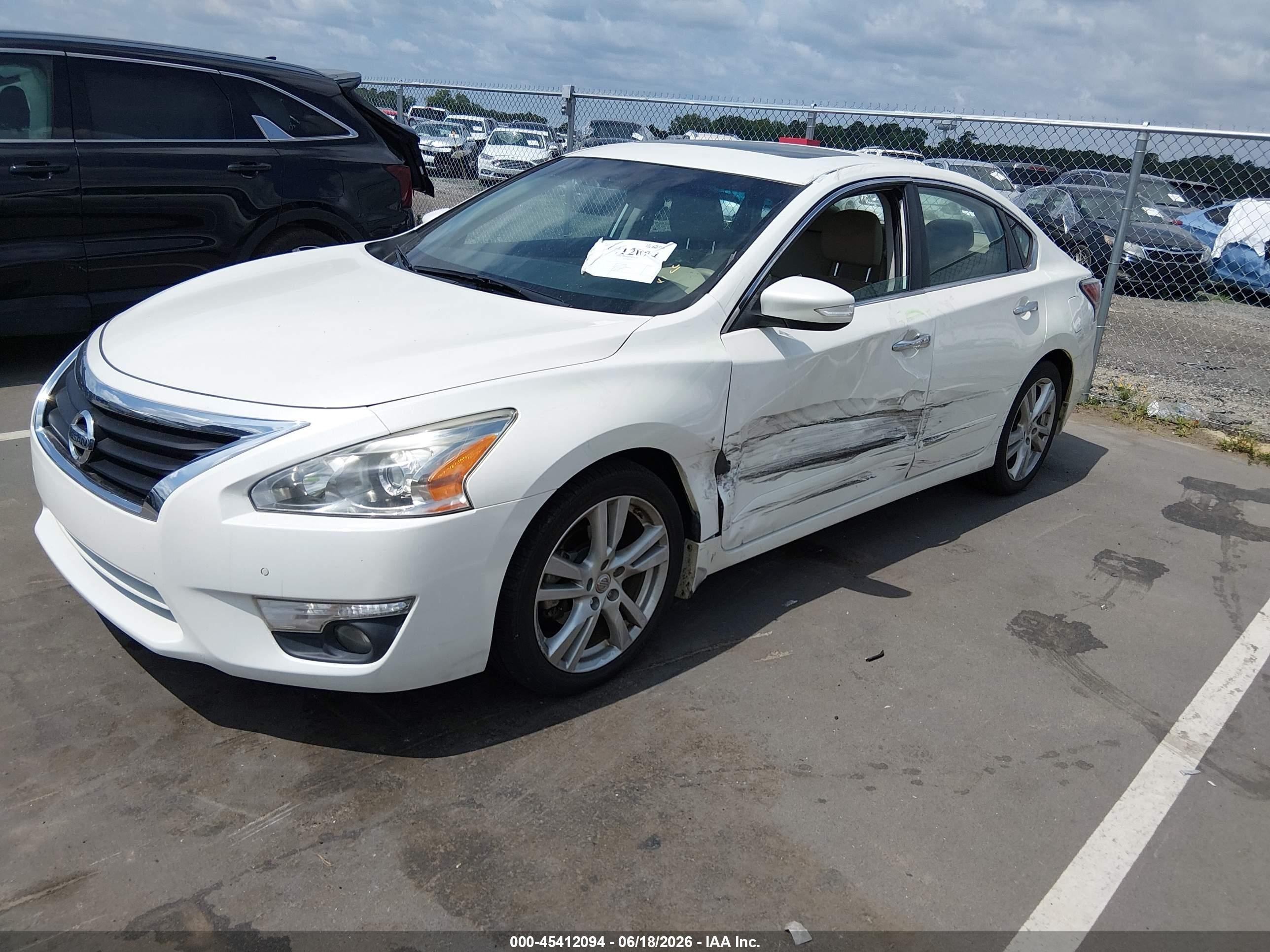 2015 Nissan Altima 3.5 Sl White vin: 1N4BL3AP1FC594298