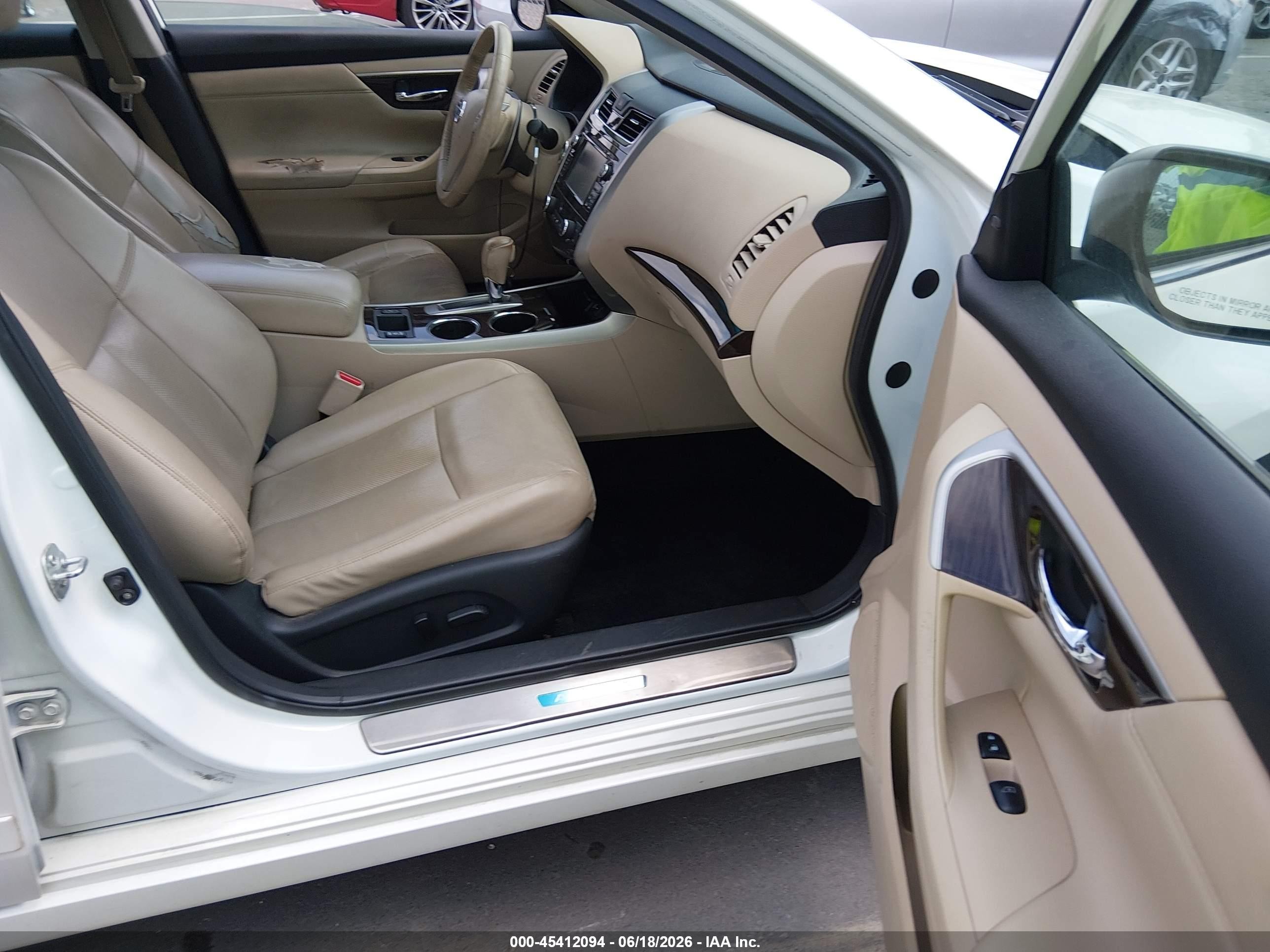 2015 Nissan Altima 3.5 Sl White vin: 1N4BL3AP1FC594298