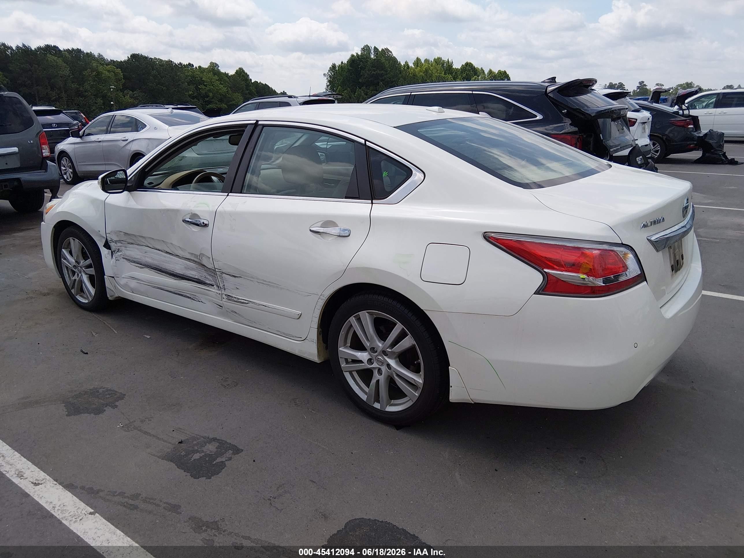 2015 Nissan Altima 3.5 Sl White vin: 1N4BL3AP1FC594298