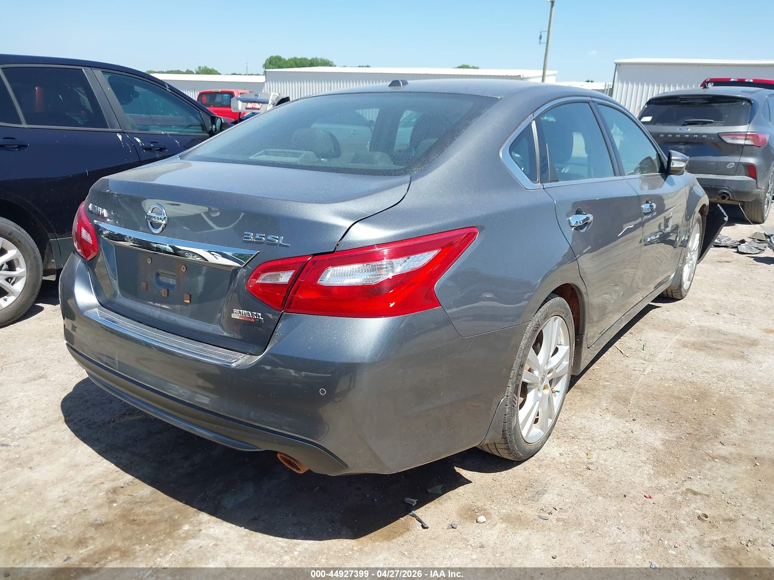 2016 Nissan Altima 3.5sl/3.5 Sr Серебряный vin: 1N4BL3AP1GC270902