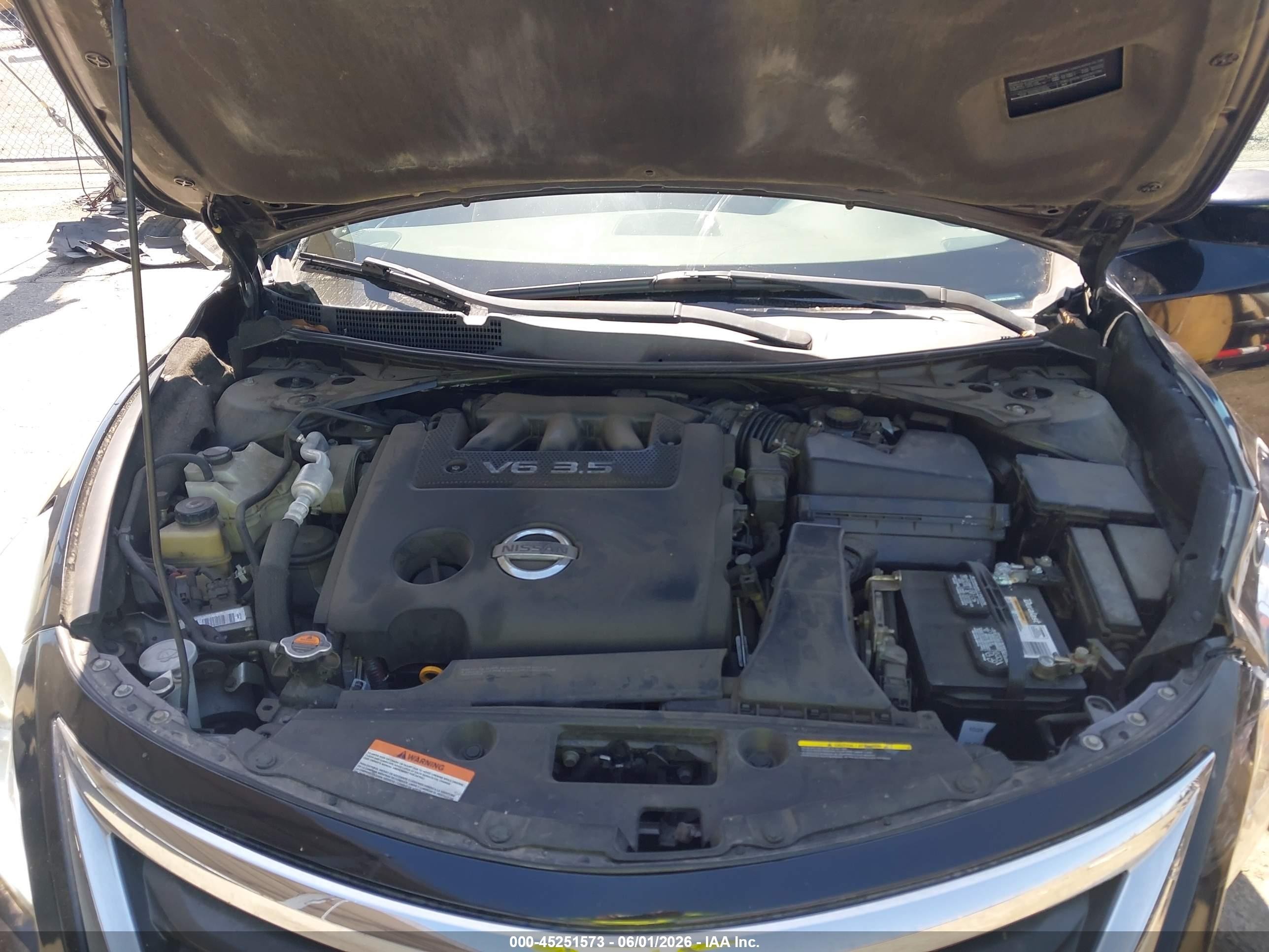 2013 Nissan Altima 3.5 S Black vin: 1N4BL3AP2DC234549