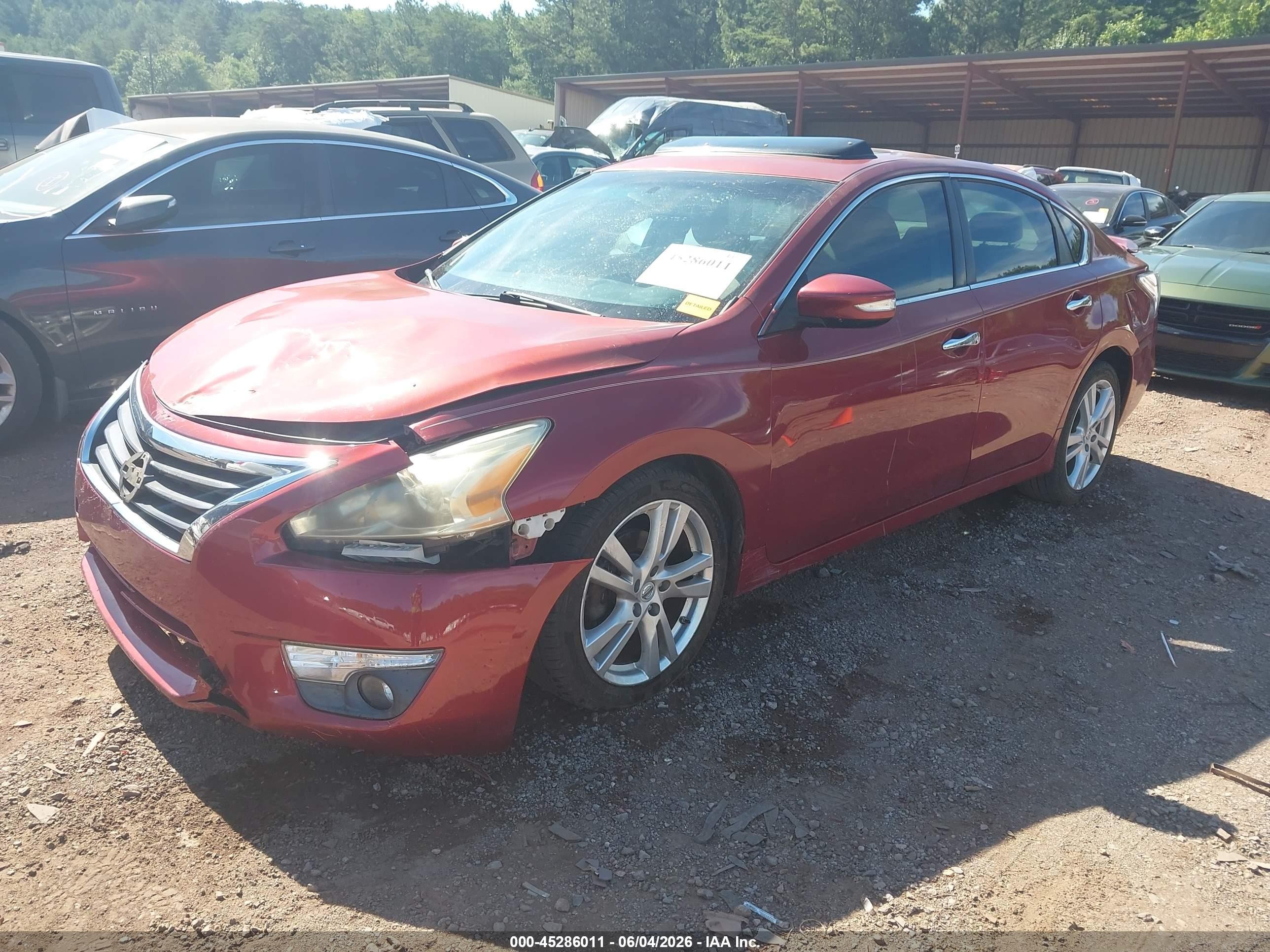2014 Nissan Altima 3.5 Sl Red vin: 1N4BL3AP2EC107723