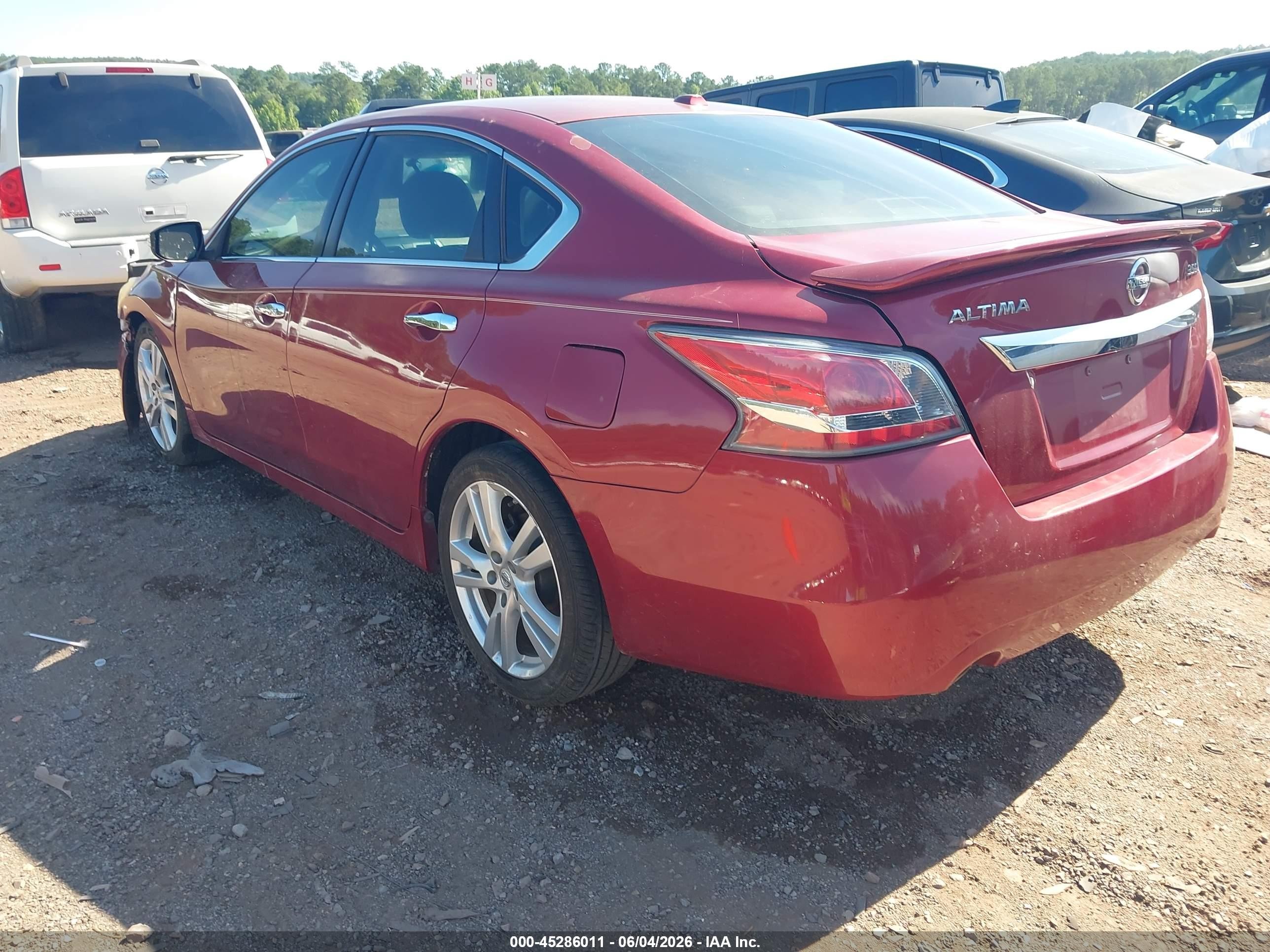2014 Nissan Altima 3.5 Sl Red vin: 1N4BL3AP2EC107723