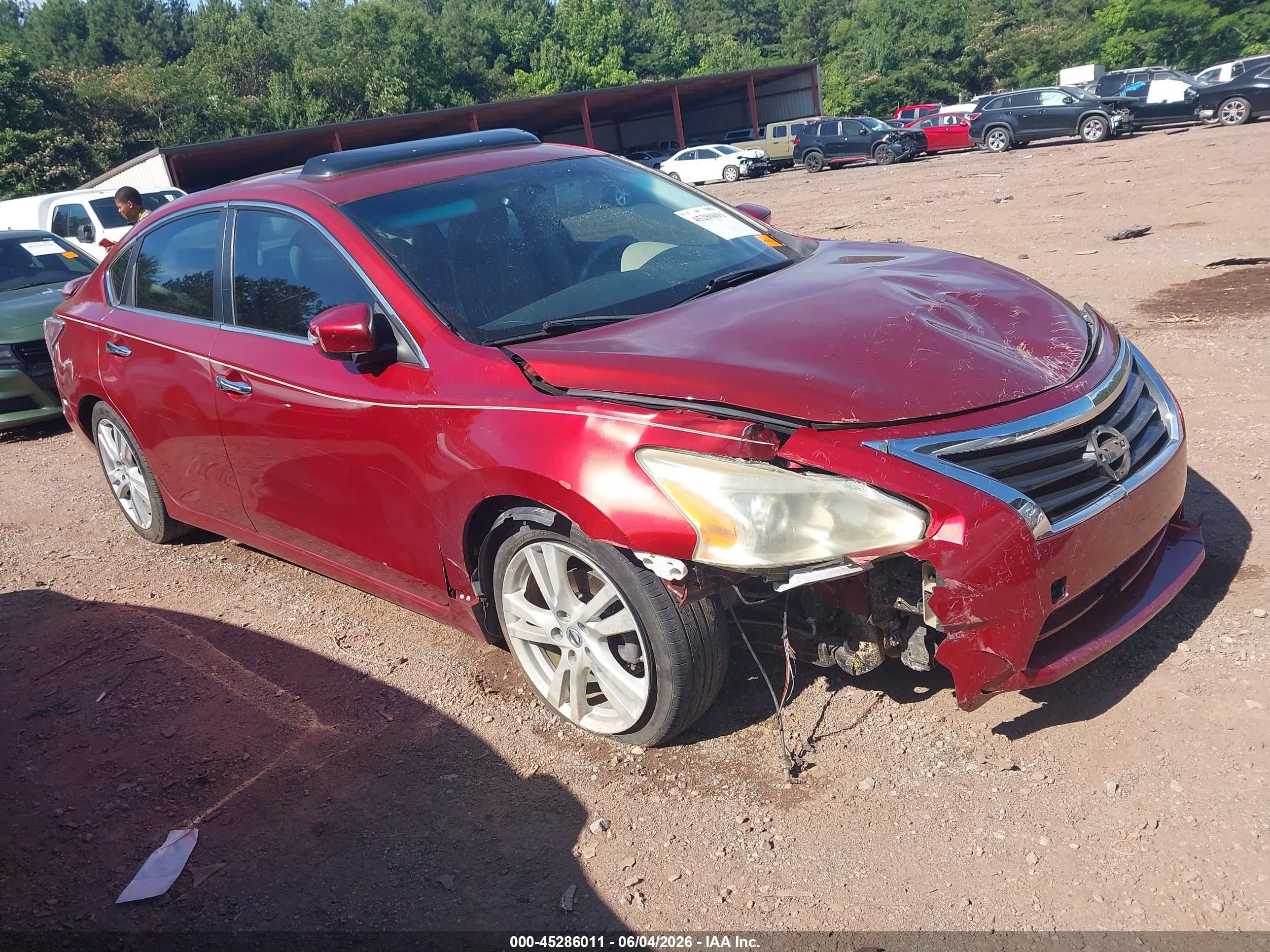2014 Nissan Altima 3.5 Sl Red vin: 1N4BL3AP2EC107723