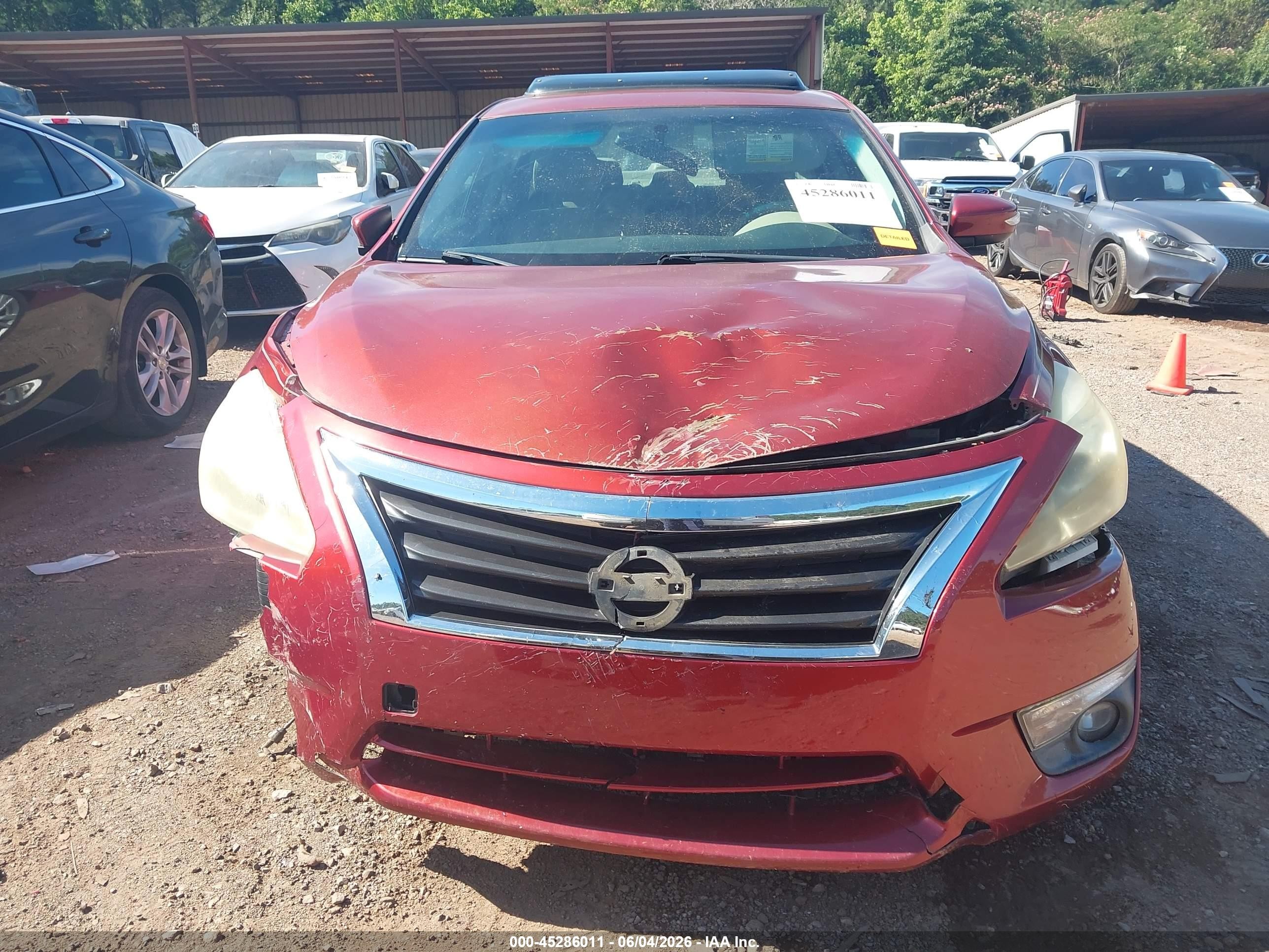 2014 Nissan Altima 3.5 Sl Red vin: 1N4BL3AP2EC107723