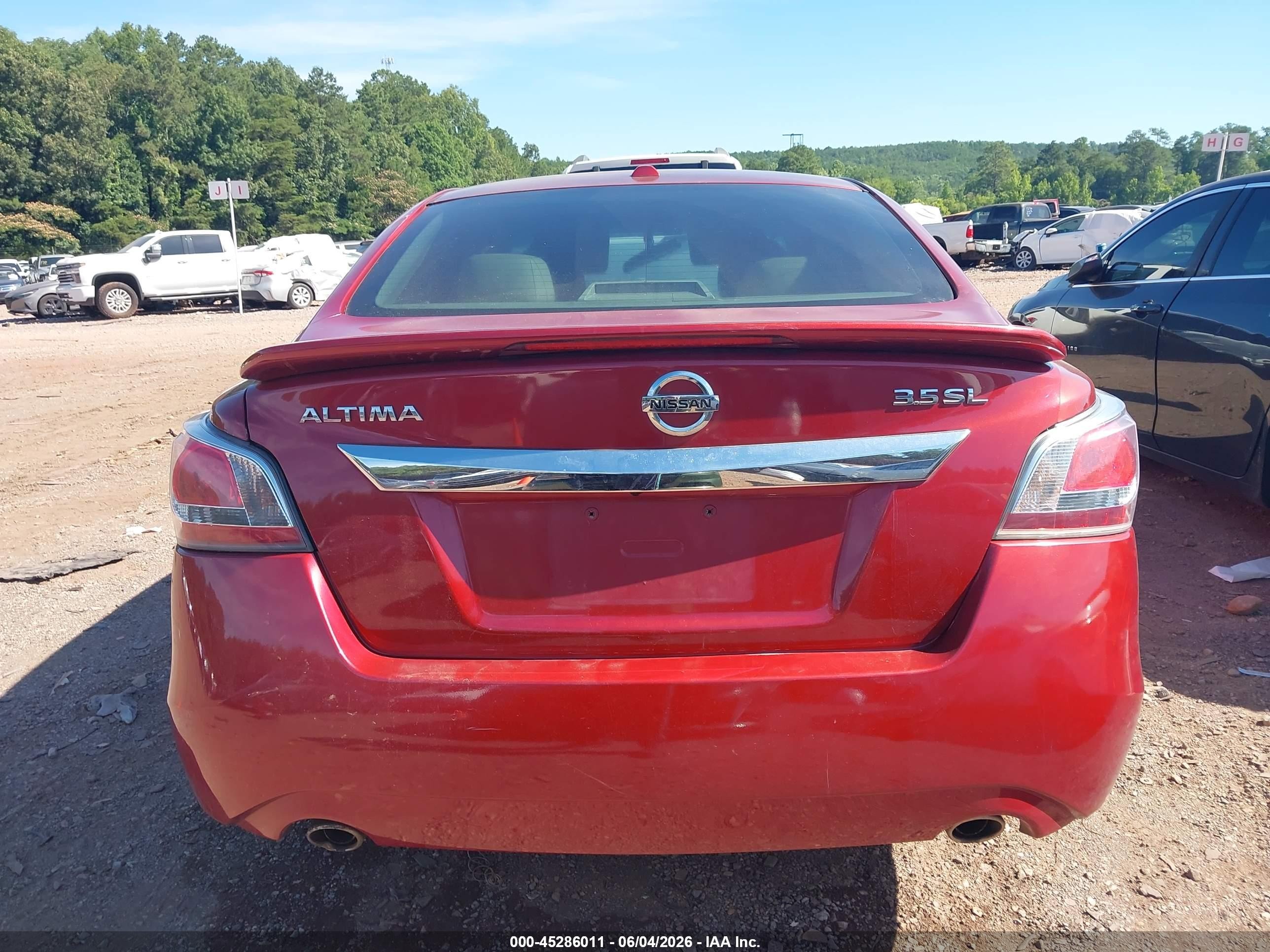 2014 Nissan Altima 3.5 Sl Red vin: 1N4BL3AP2EC107723