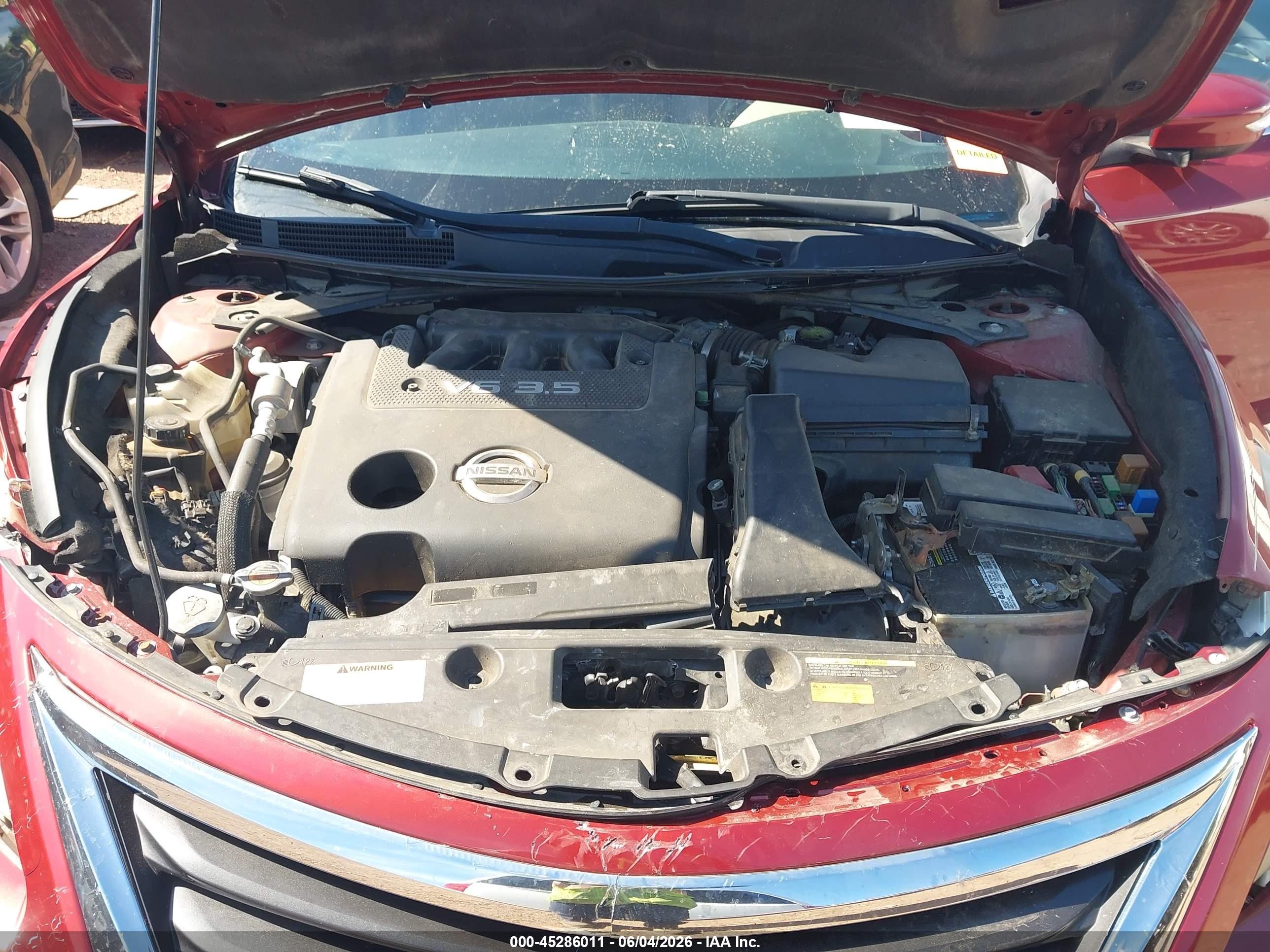 2014 Nissan Altima 3.5 Sl Red vin: 1N4BL3AP2EC107723