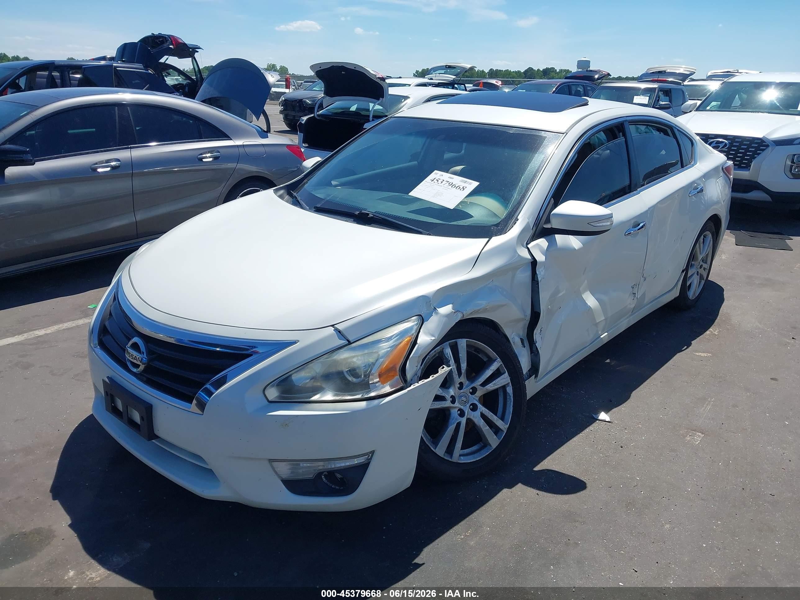 2015 Nissan Altima 3.5 Sl White vin: 1N4BL3AP2FC156258