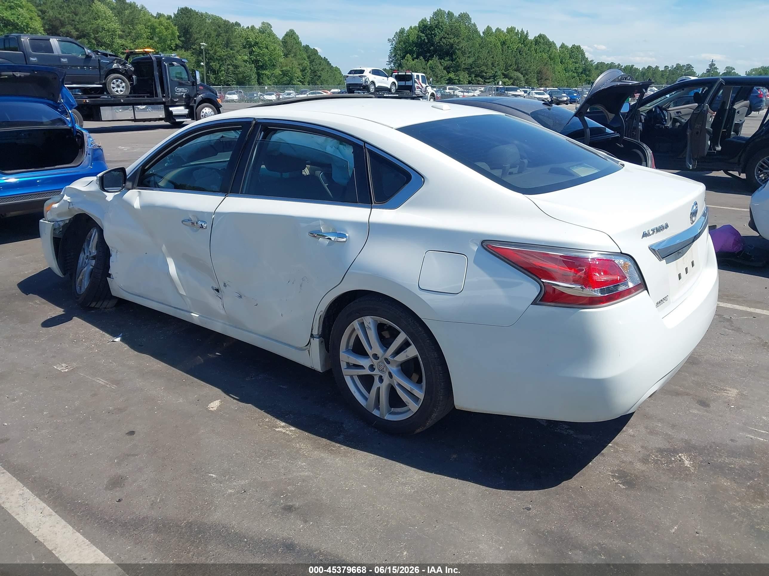 2015 Nissan Altima 3.5 Sl White vin: 1N4BL3AP2FC156258