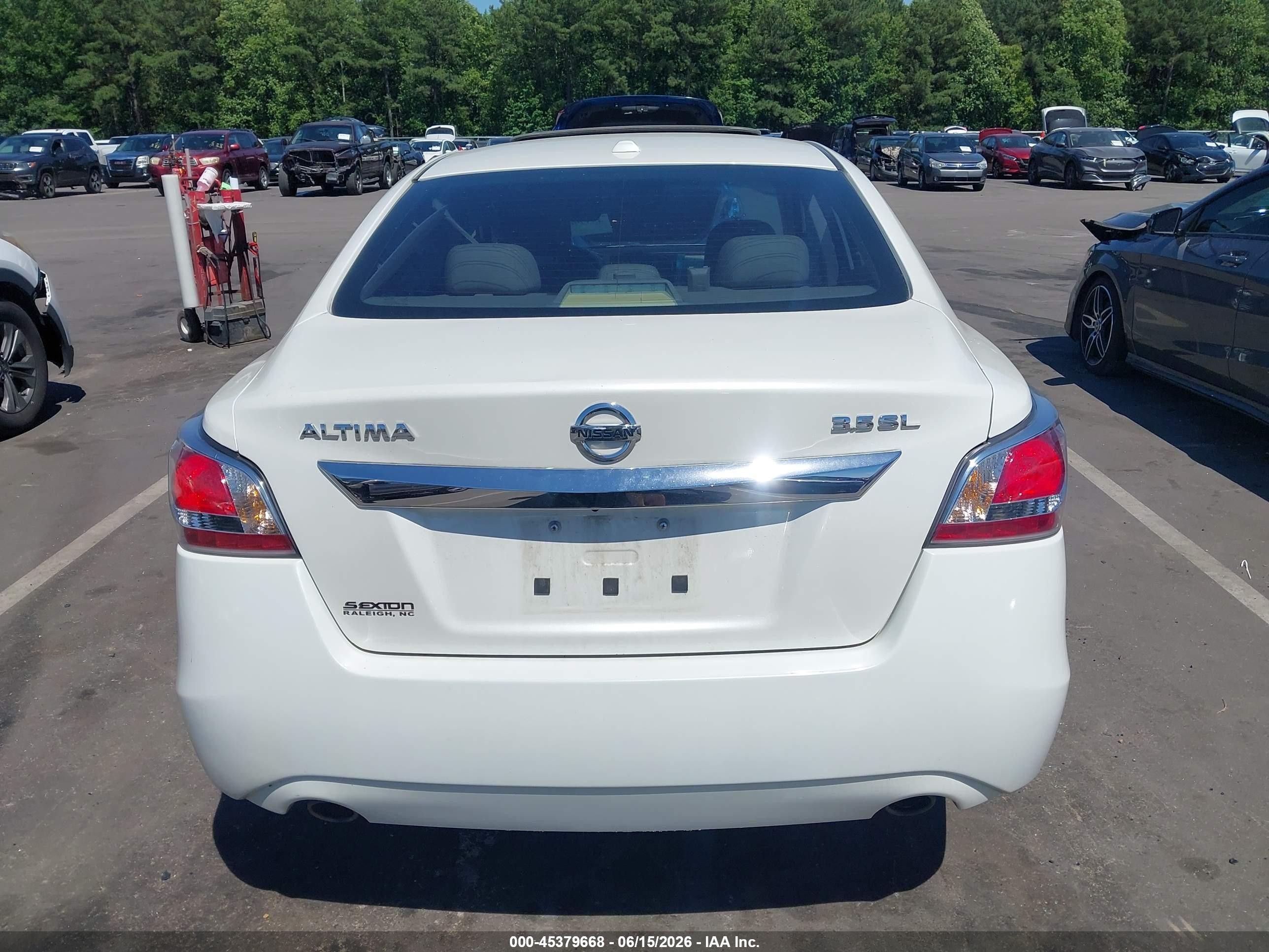 2015 Nissan Altima 3.5 Sl White vin: 1N4BL3AP2FC156258