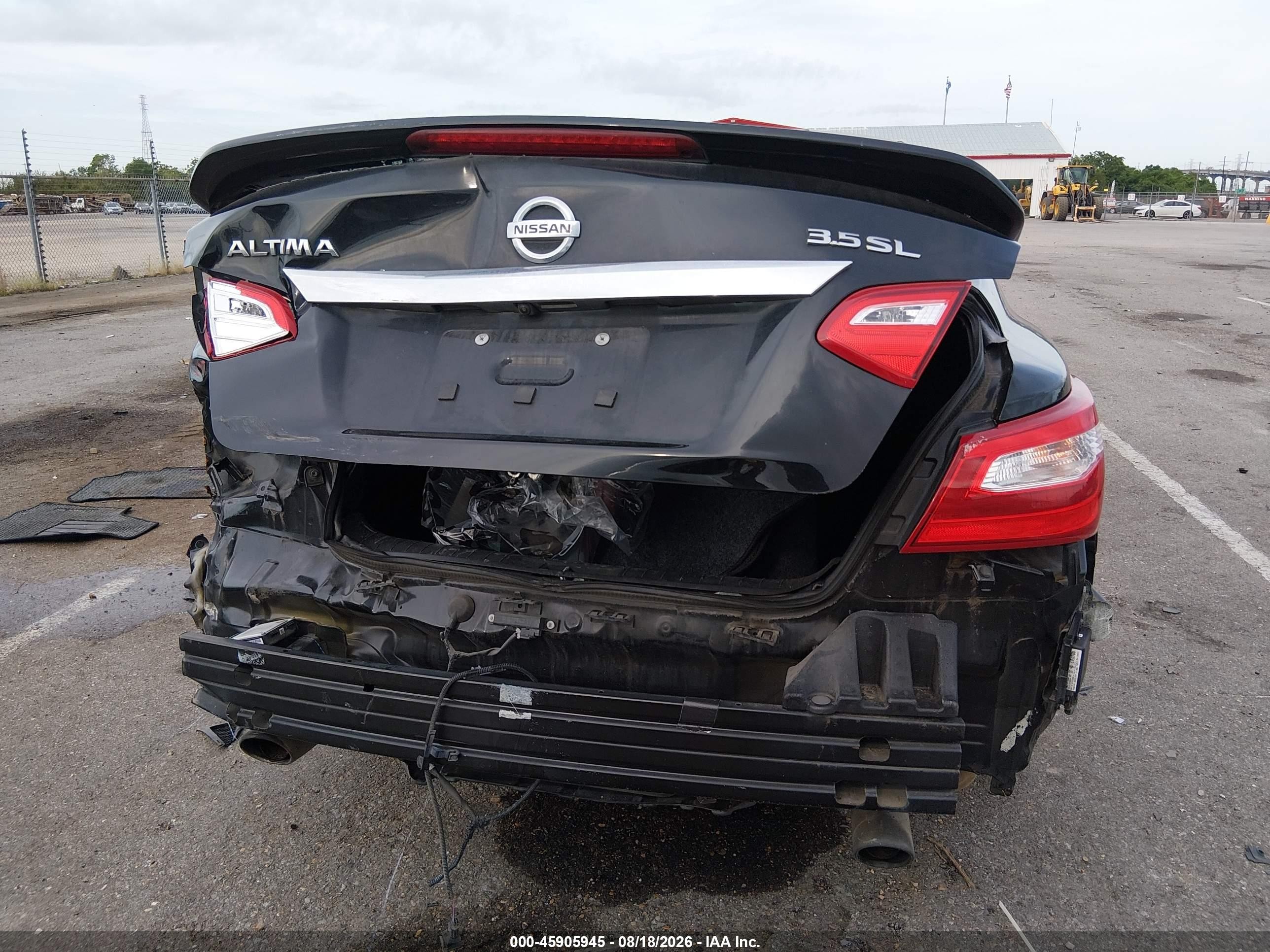 2017 Nissan Altima 3.5 Sl Black vin: 1N4BL3AP2HC130973