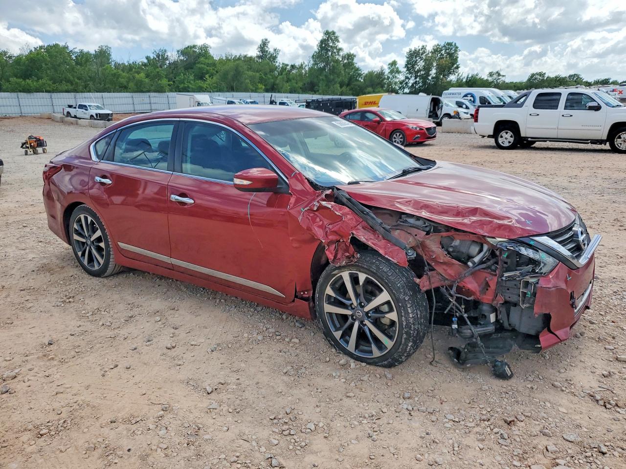 2017 Nissan Altima 3.5 Sr Red vin: 1N4BL3AP2HC200259