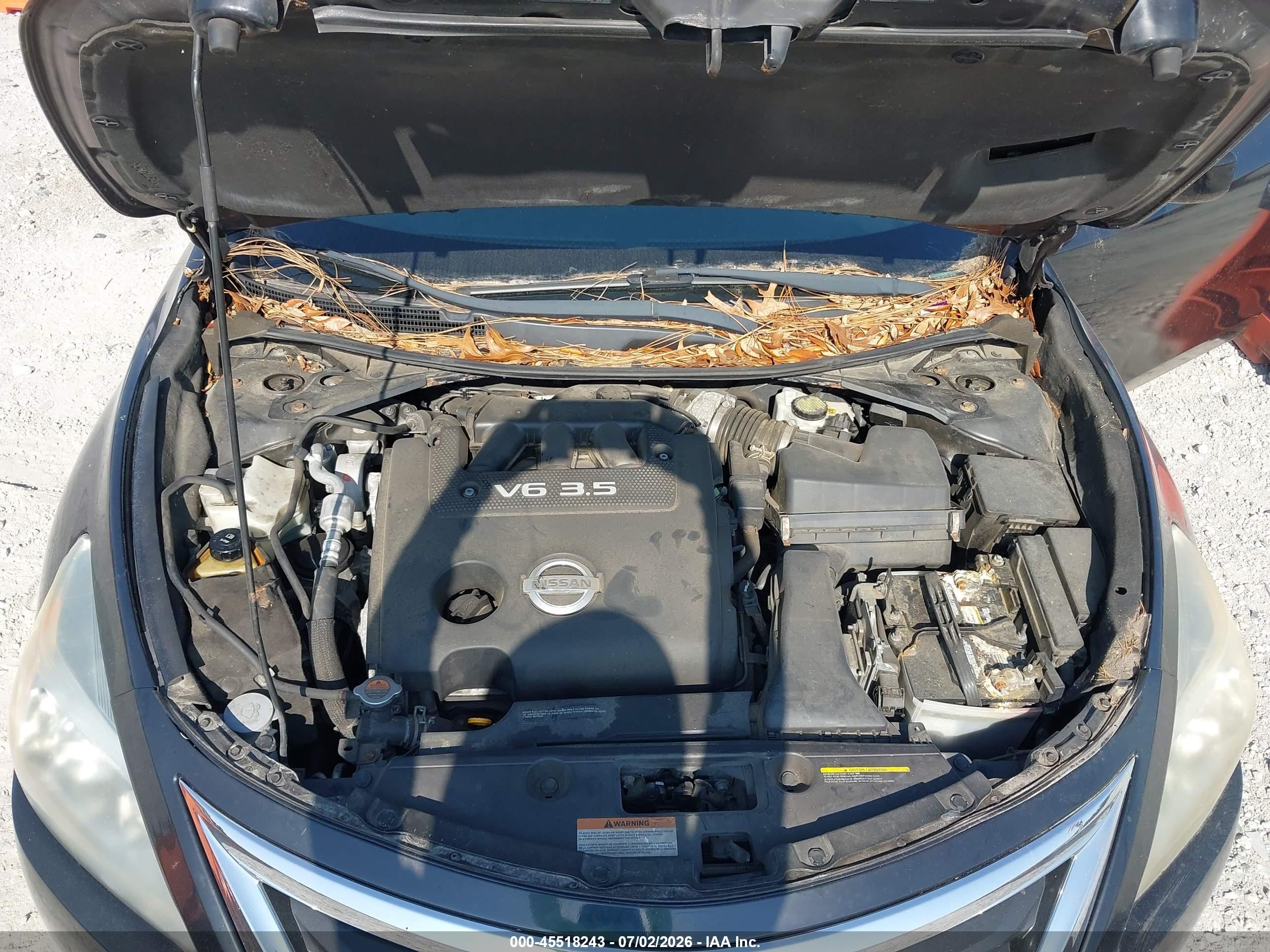 2013 Nissan Altima 3.5 S Черный vin: 1N4BL3AP3DC104375