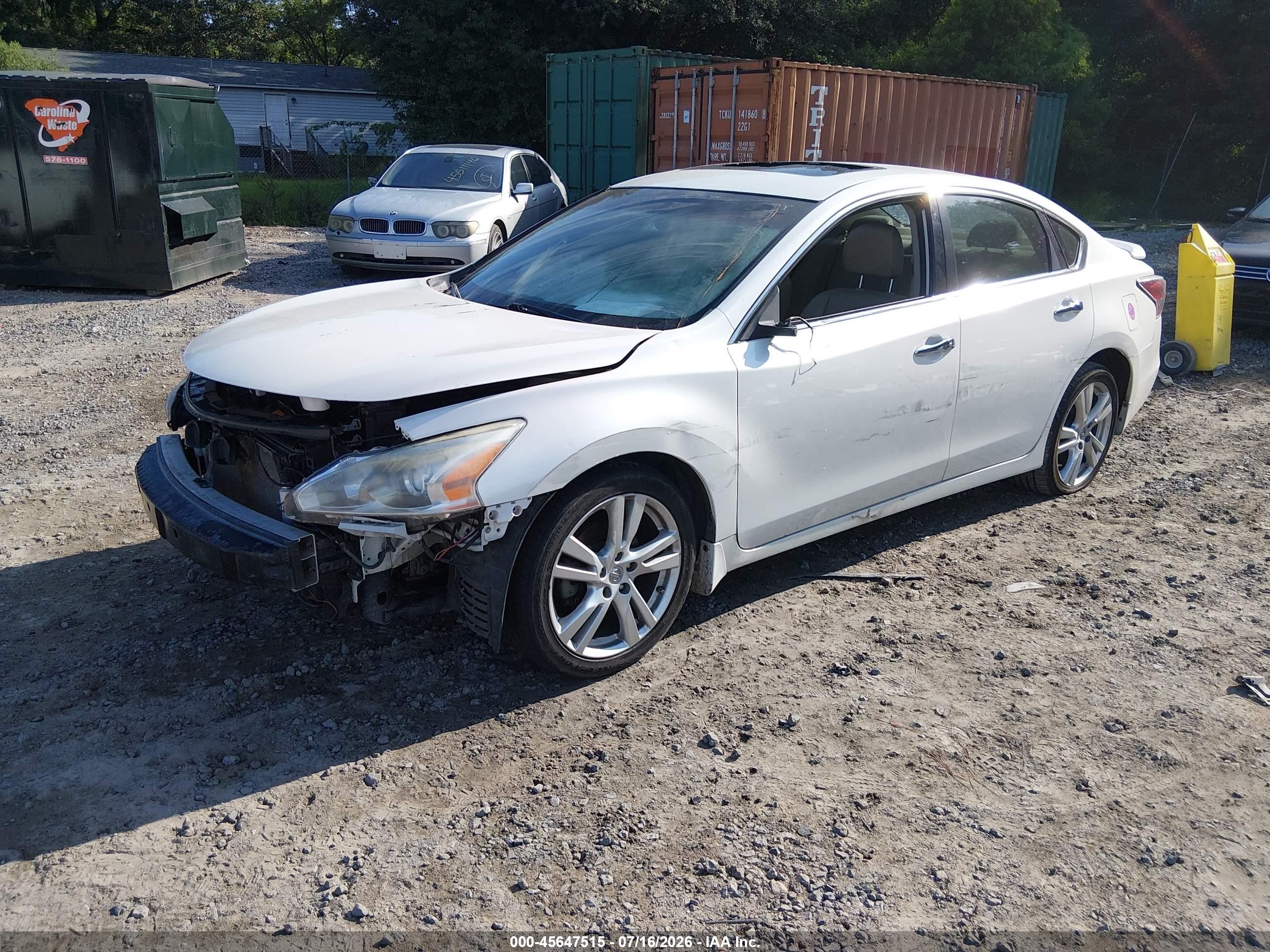2015 Nissan Altima 3.5 Sl Белый vin: 1N4BL3AP3FC222610