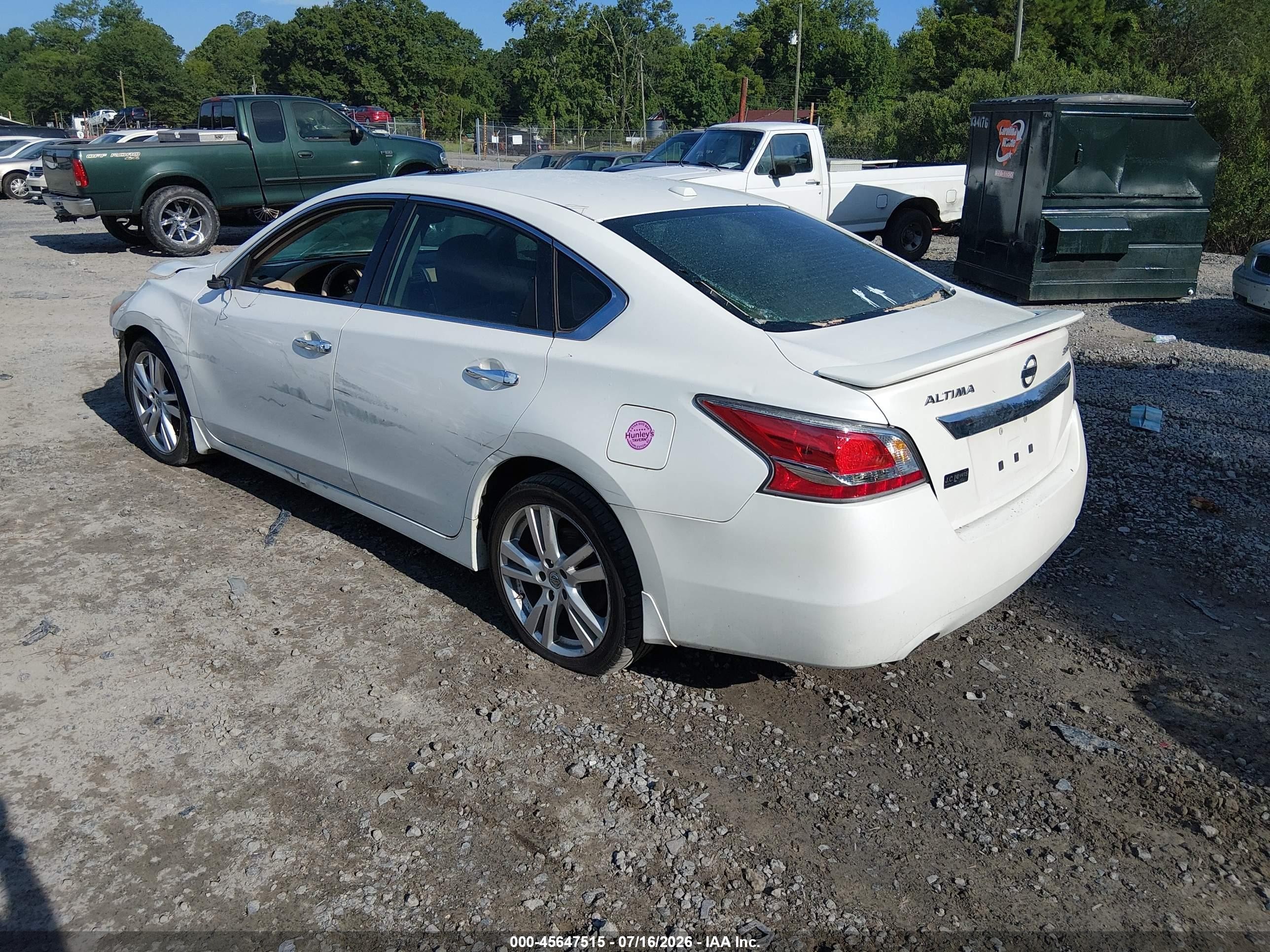 2015 Nissan Altima 3.5 Sl Белый vin: 1N4BL3AP3FC222610