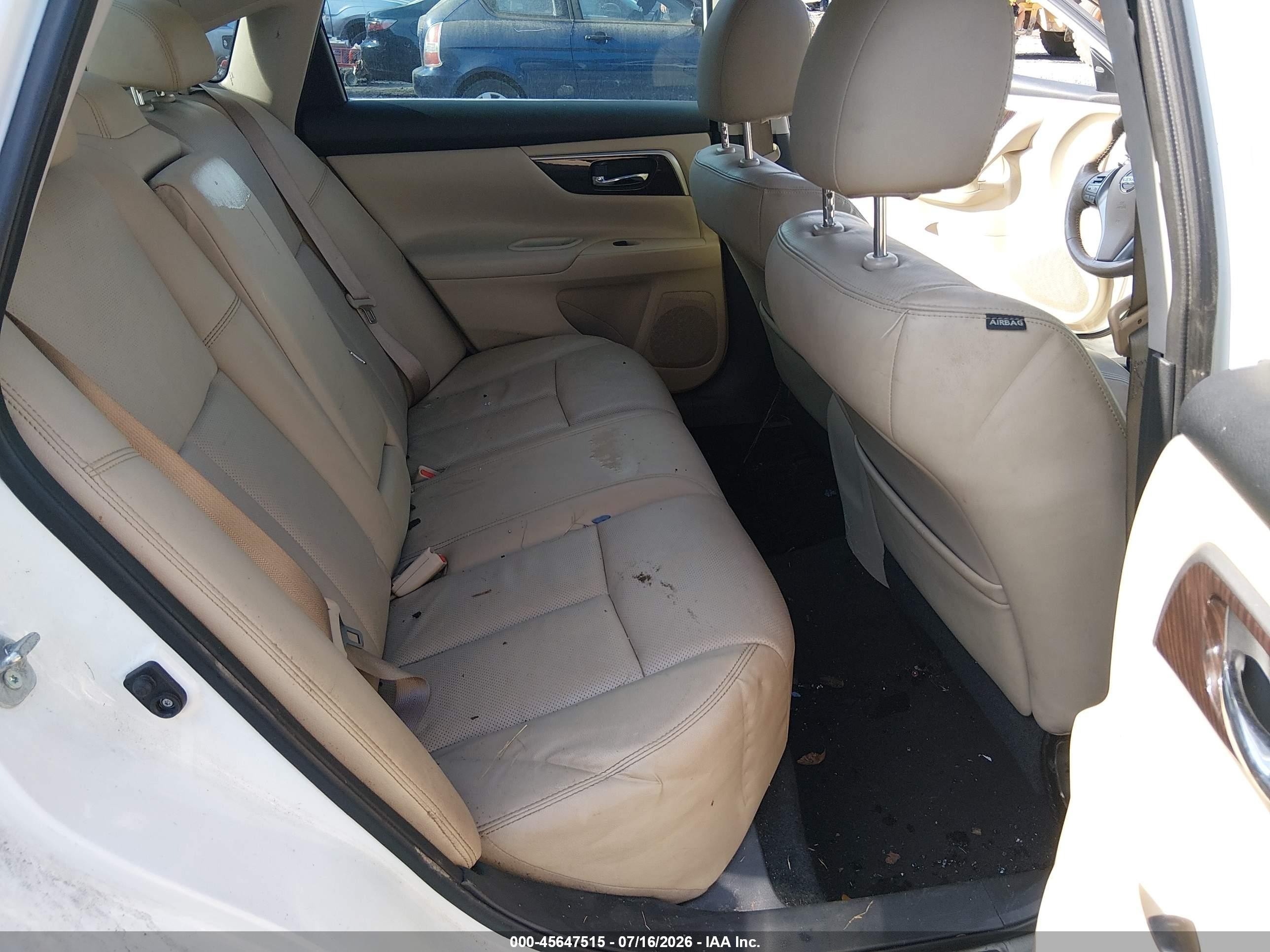 2015 Nissan Altima 3.5 Sl Белый vin: 1N4BL3AP3FC222610