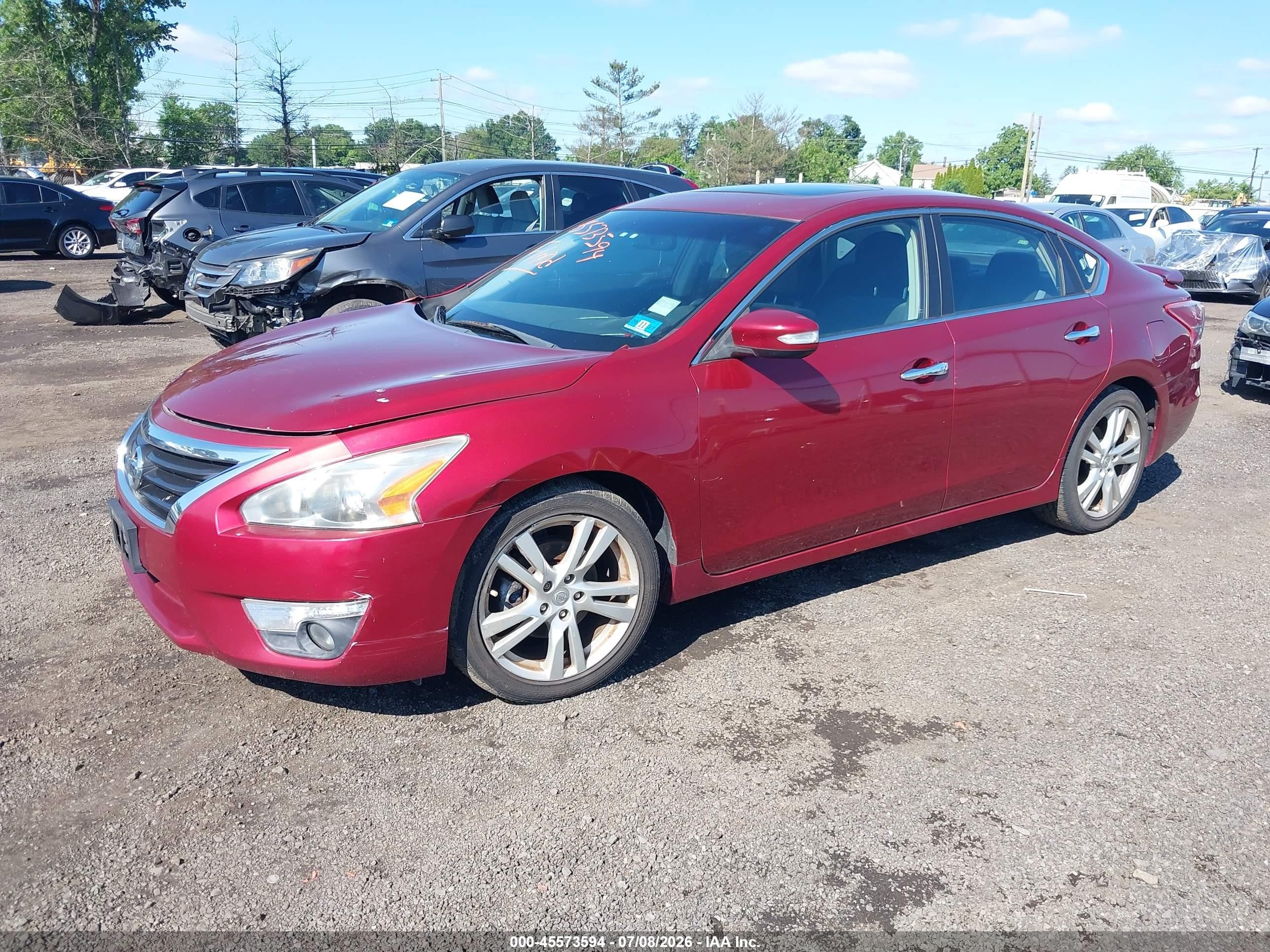 2013 Nissan Altima 3.5 Sv Red vin: 1N4BL3AP4DN423563