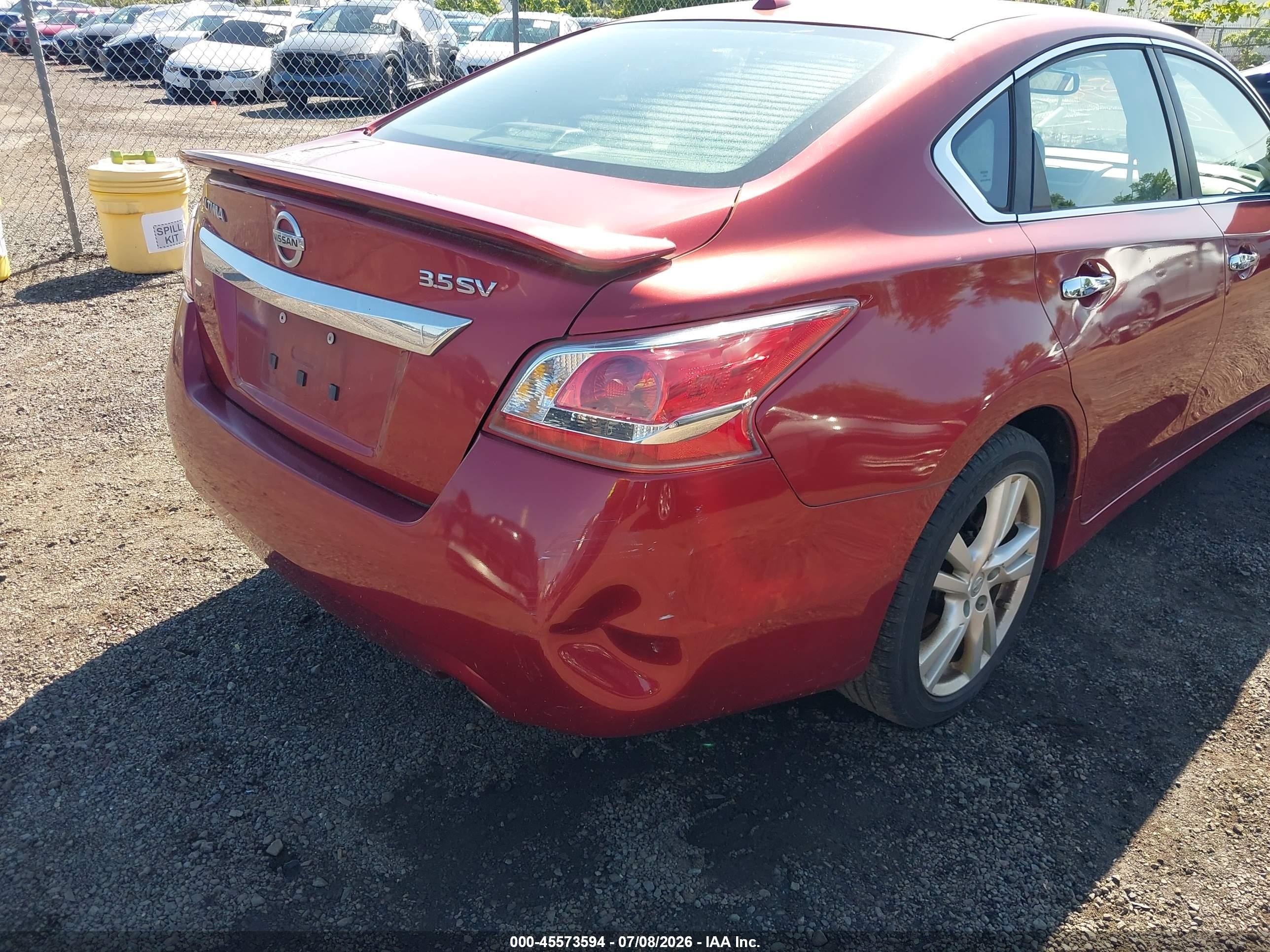 2013 Nissan Altima 3.5 Sv Red vin: 1N4BL3AP4DN423563