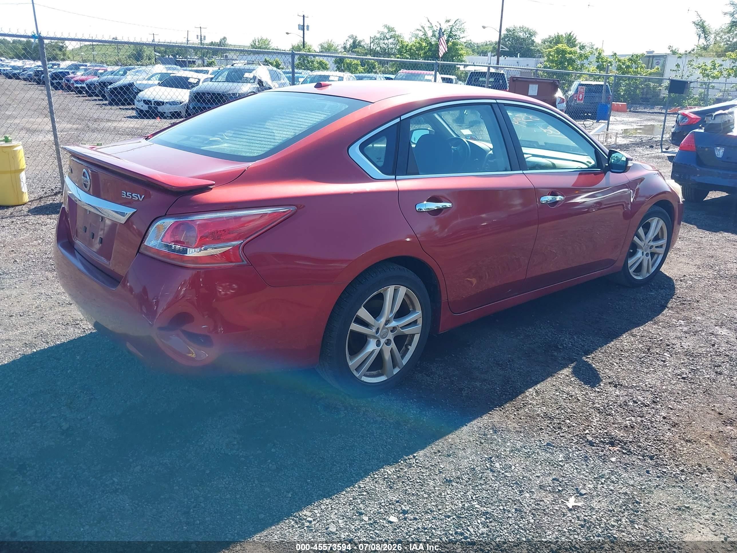 2013 Nissan Altima 3.5 Sv Red vin: 1N4BL3AP4DN423563