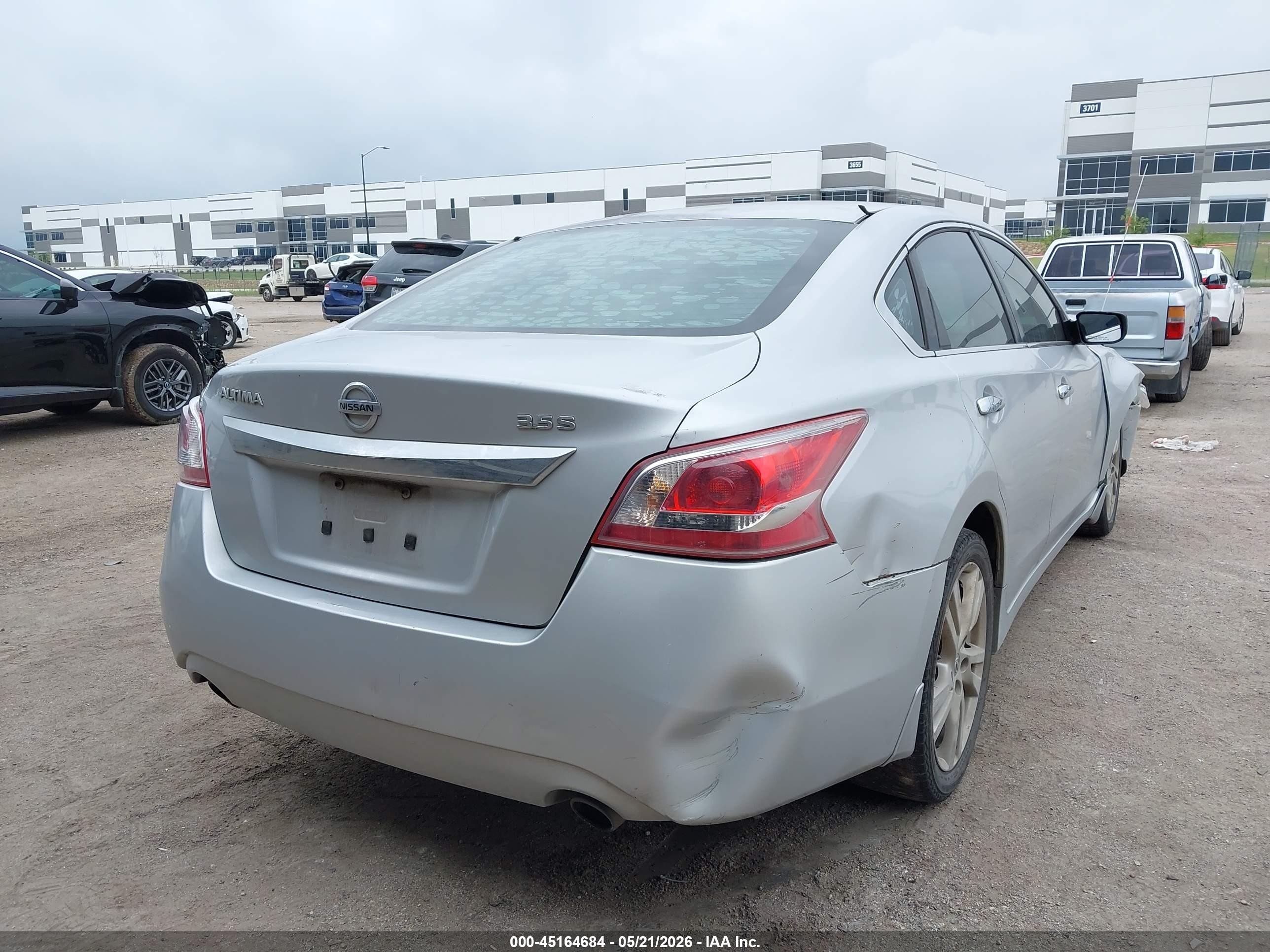 2013 Nissan Altima 3.5 S Silver vin: 1N4BL3AP4DN519581