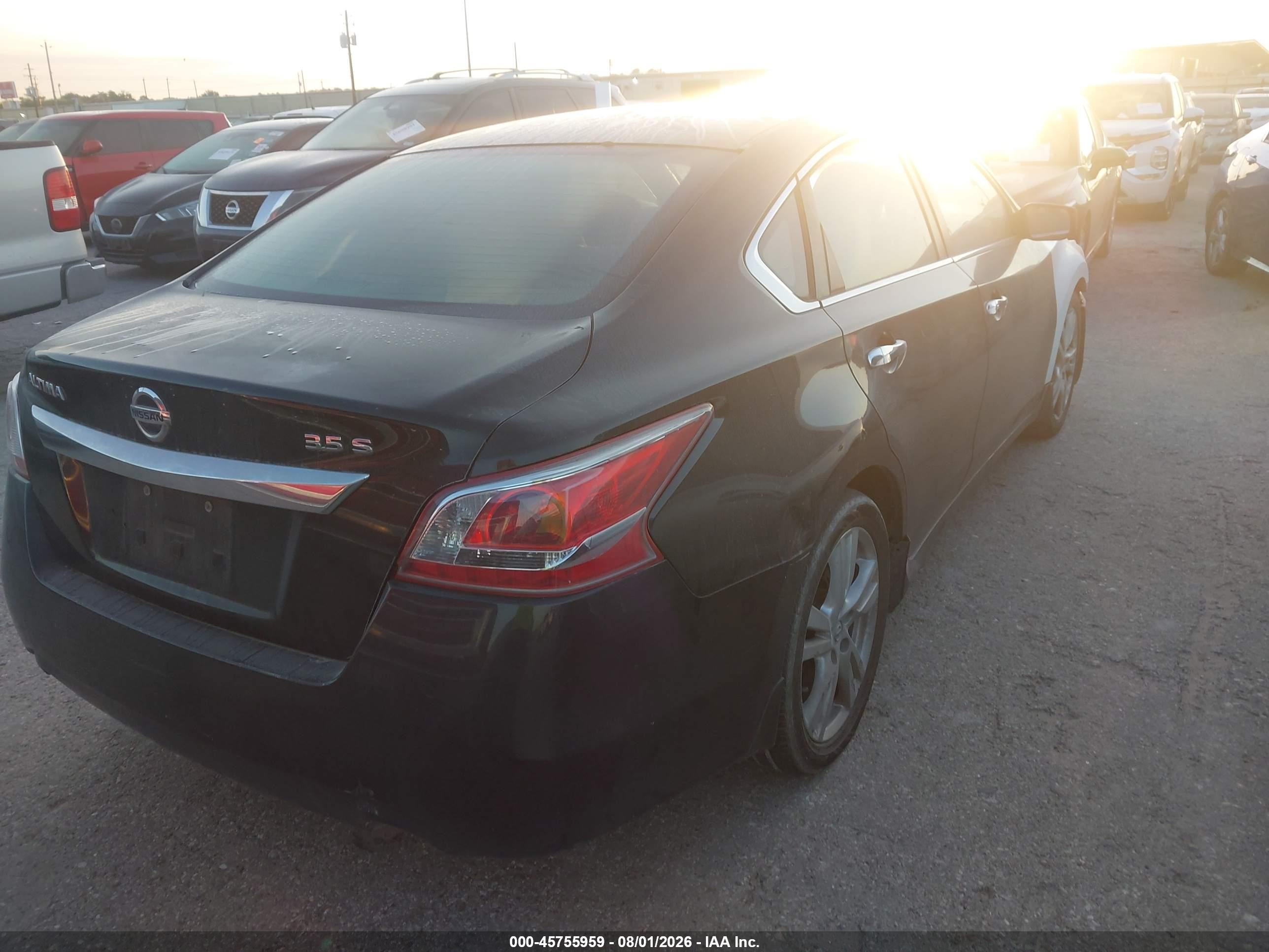 2013 Nissan Altima 3.5 S Black vin: 1N4BL3AP4DN552435
