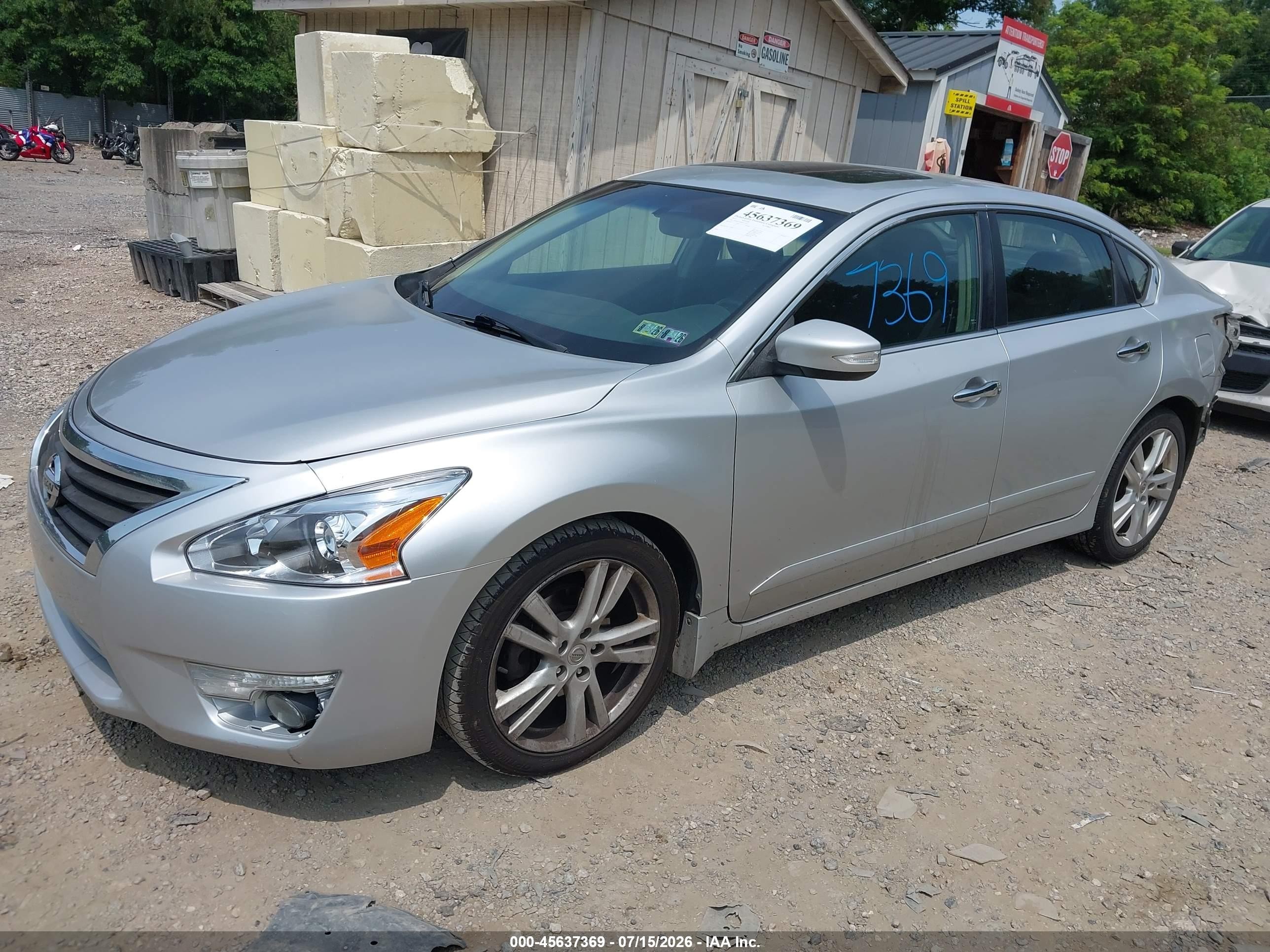 2013 Nissan Altima 3.5 Sv Silver vin: 1N4BL3AP4DN557957
