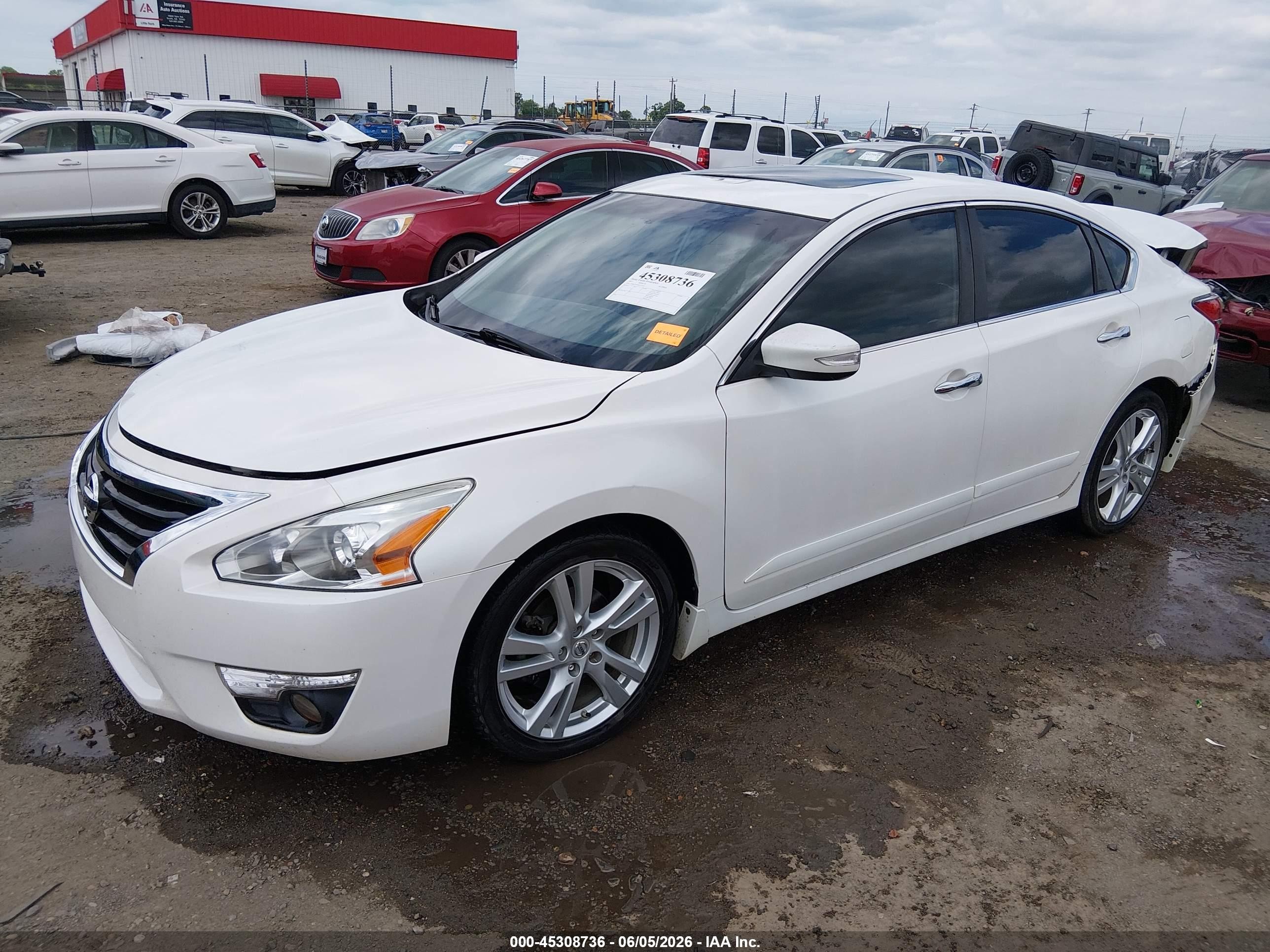 2013 Nissan Altima 3.5 Sl White vin: 1N4BL3AP5DC277329