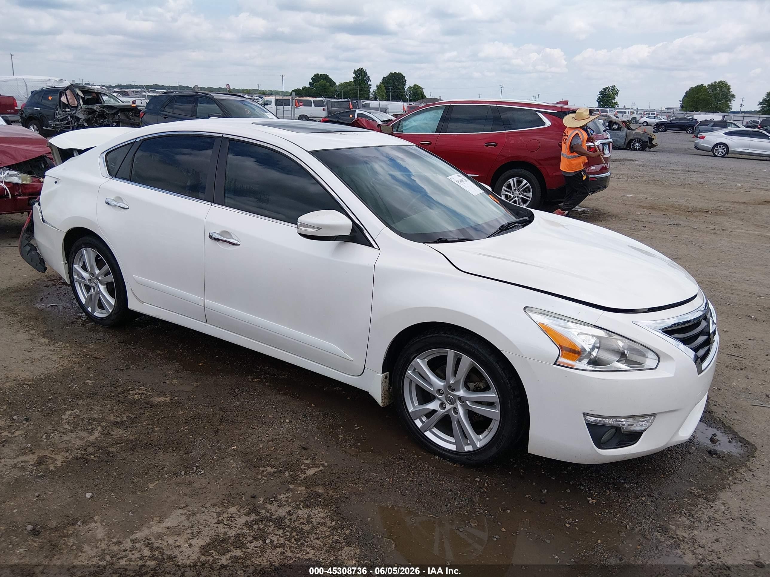 2013 Nissan Altima 3.5 Sl White vin: 1N4BL3AP5DC277329