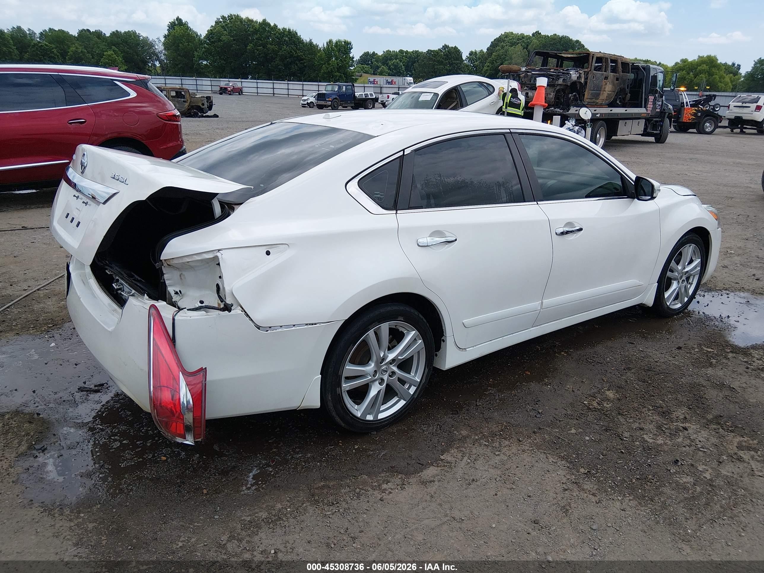 2013 Nissan Altima 3.5 Sl White vin: 1N4BL3AP5DC277329