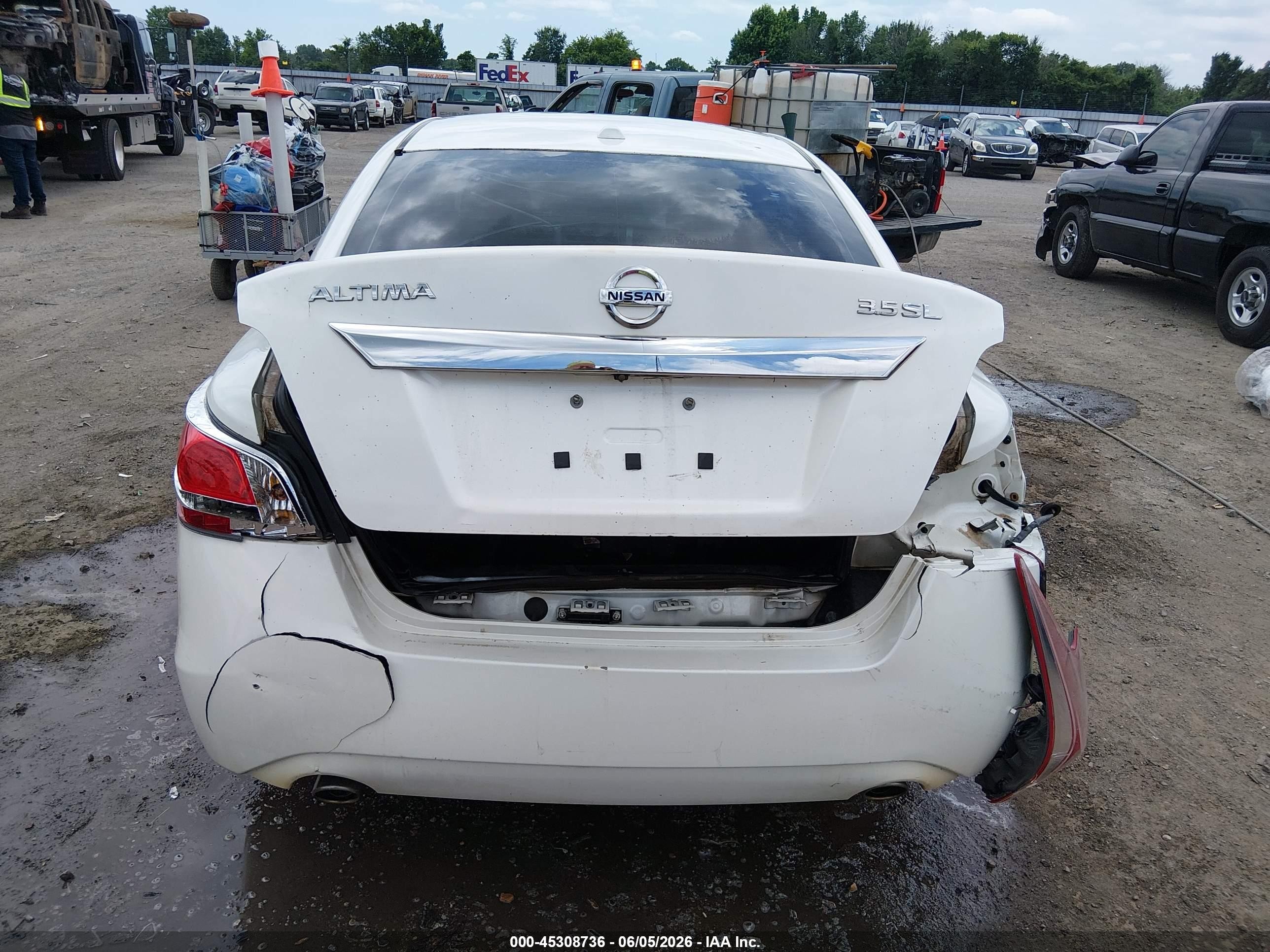 2013 Nissan Altima 3.5 Sl White vin: 1N4BL3AP5DC277329