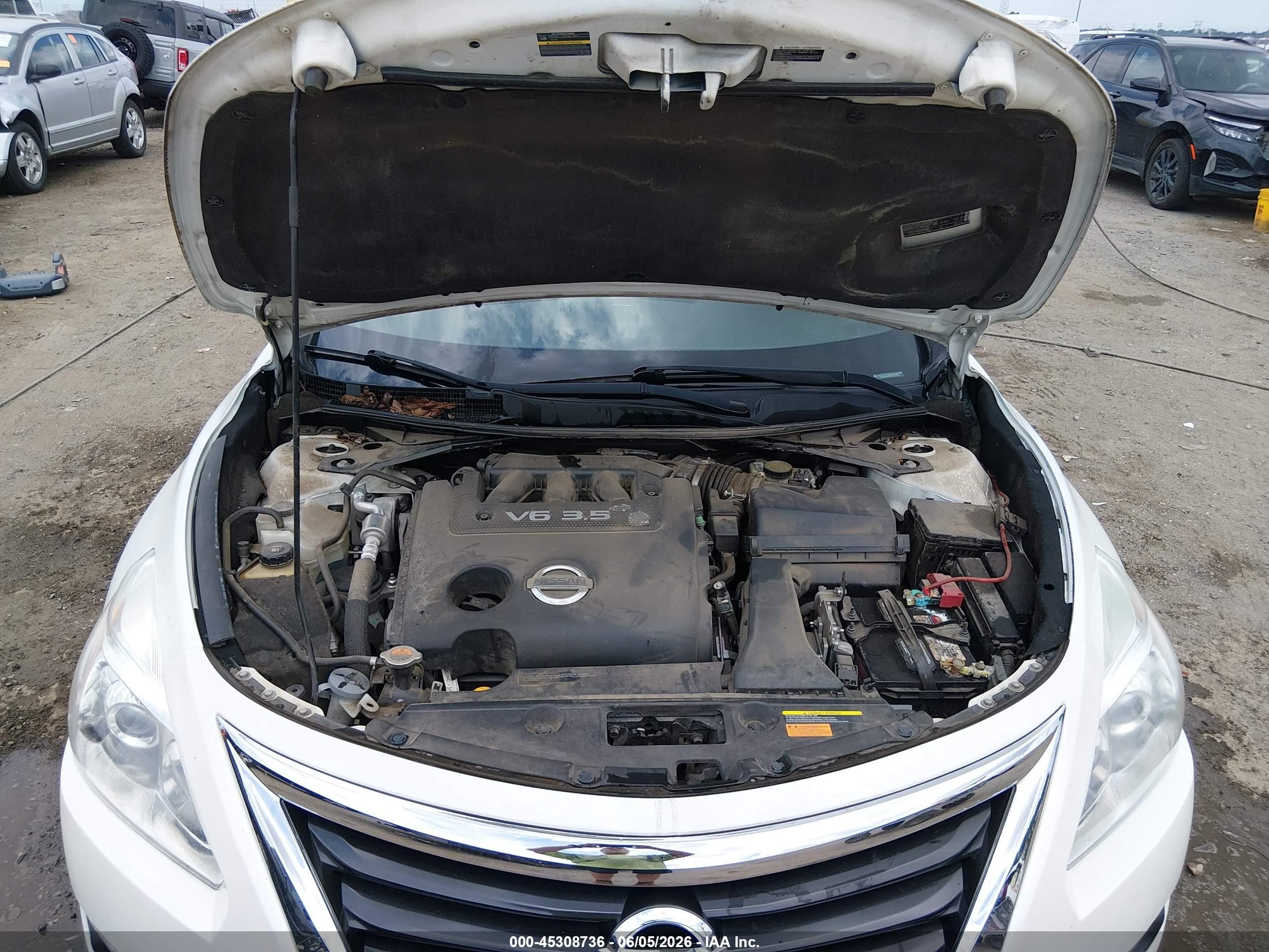 2013 Nissan Altima 3.5 Sl White vin: 1N4BL3AP5DC277329