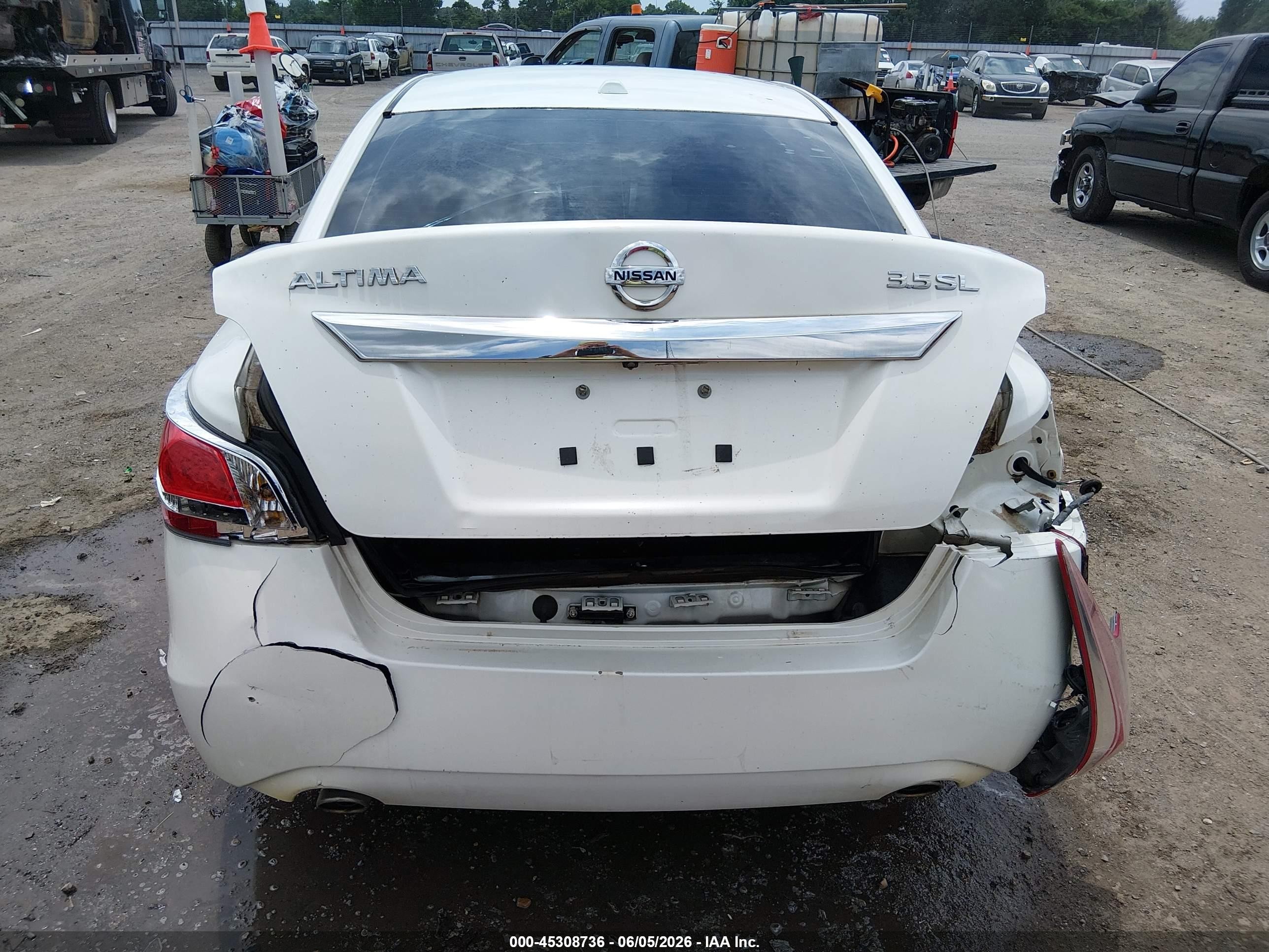 2013 Nissan Altima 3.5 Sl White vin: 1N4BL3AP5DC277329