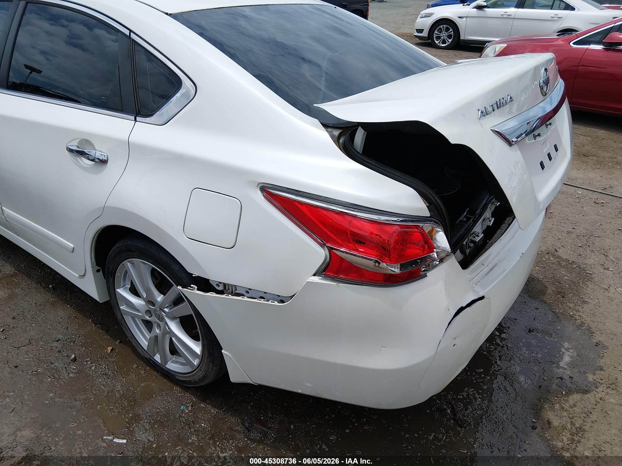 2013 Nissan Altima 3.5 Sl White vin: 1N4BL3AP5DC277329