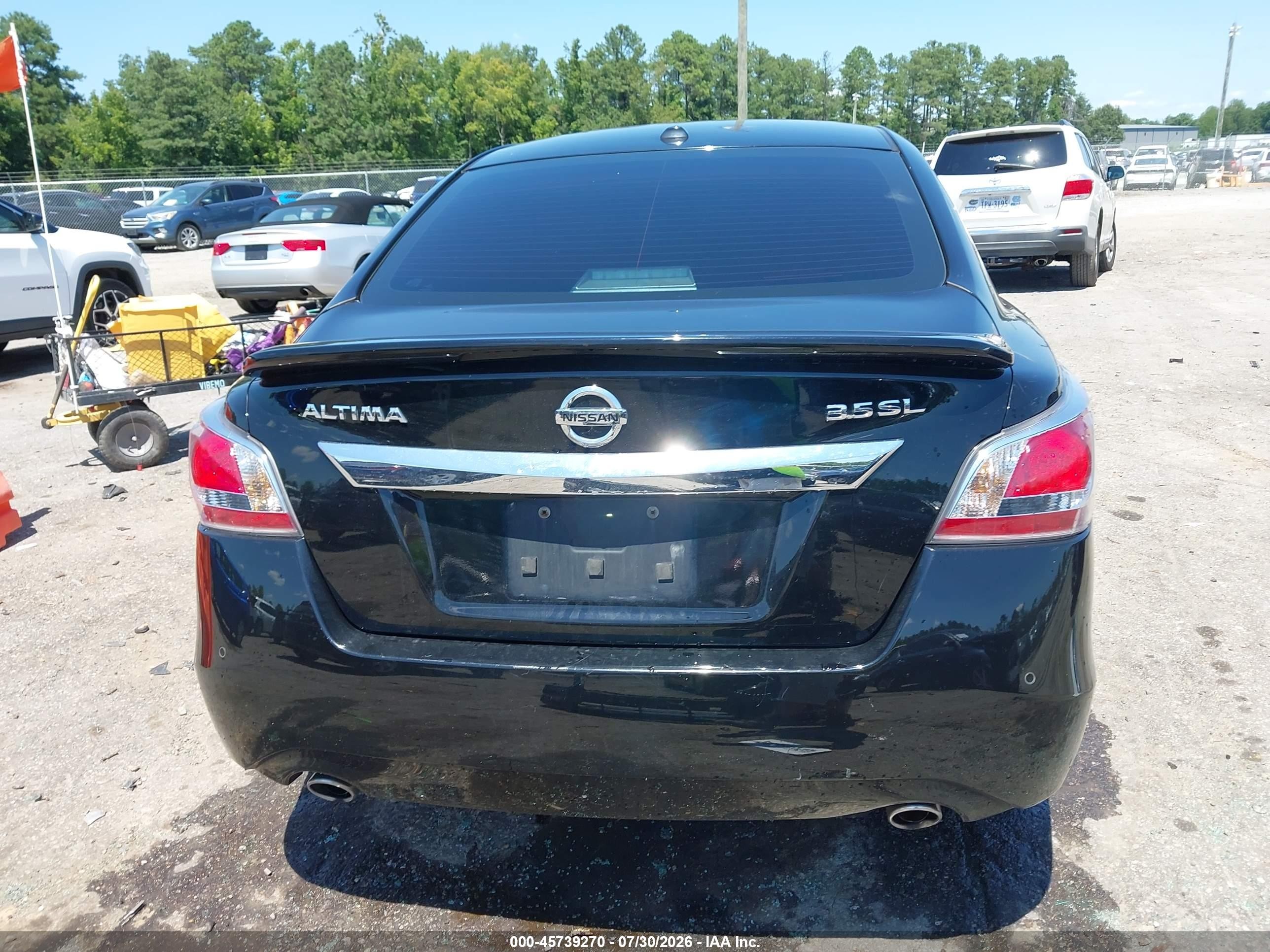 2015 Nissan Altima 3.5 S/3.5 Sl/3.5 Sv Black vin: 1N4BL3AP5FC487108