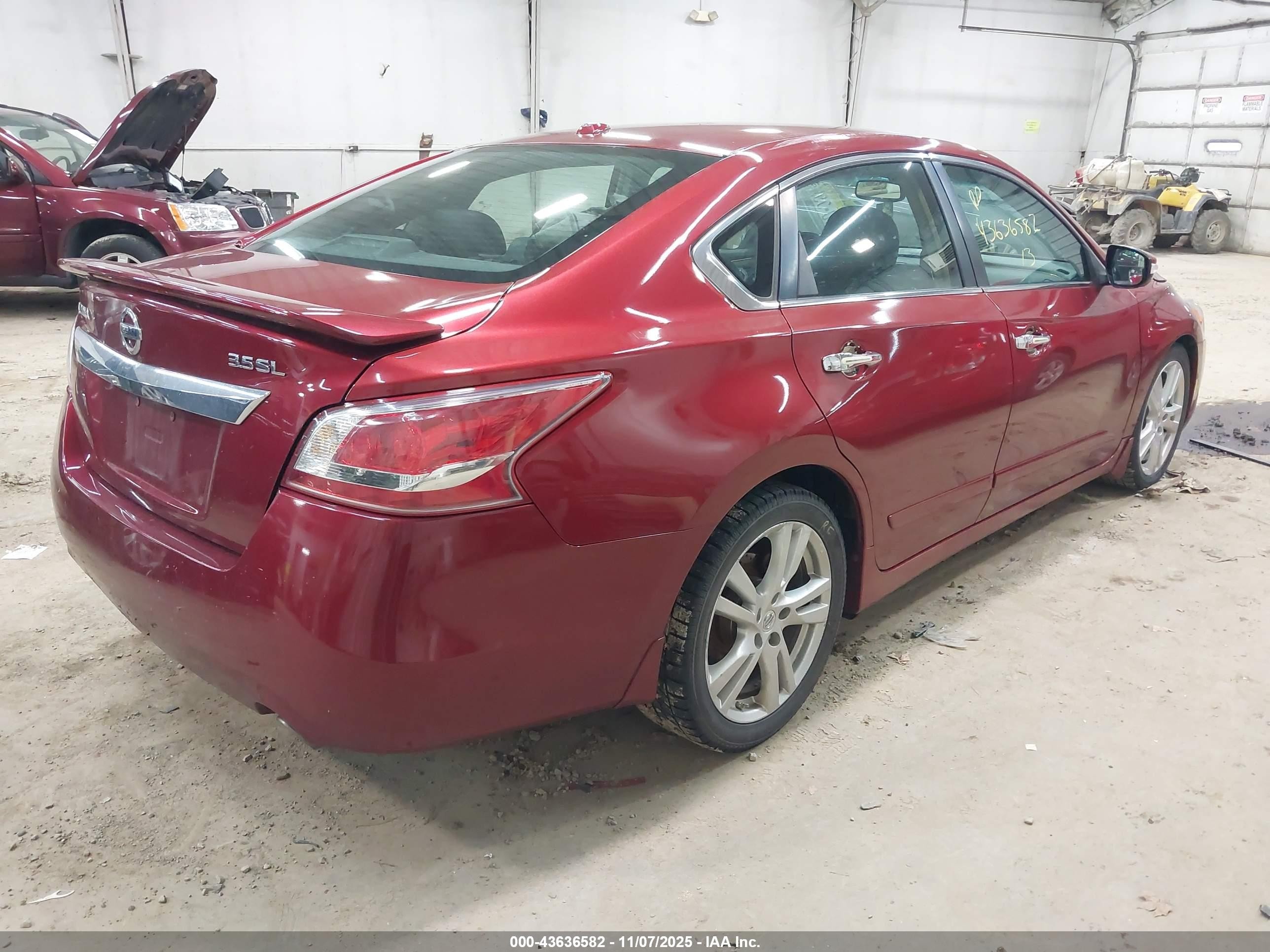 2013 Nissan Altima 3.5 Sl Burgundy vin: 1N4BL3AP6DC920240