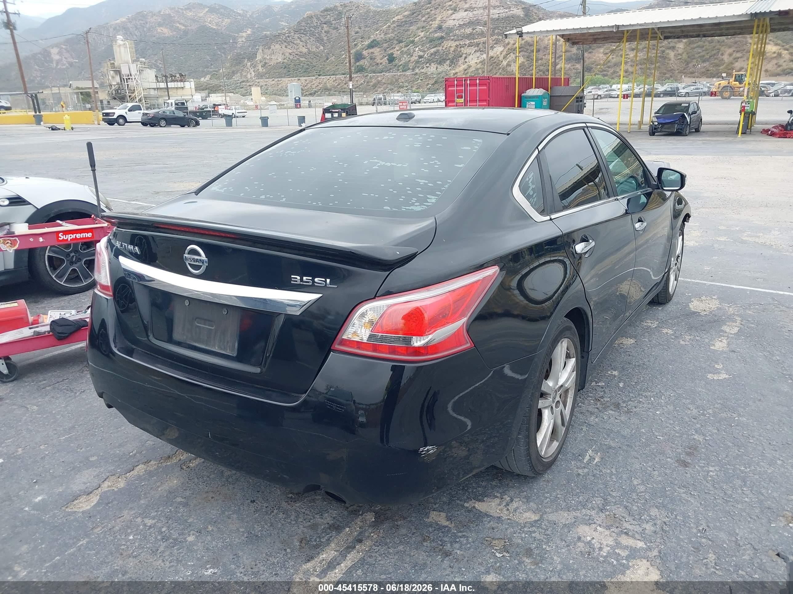 2013 Nissan Altima 3.5 Sl Black vin: 1N4BL3AP6DN518819