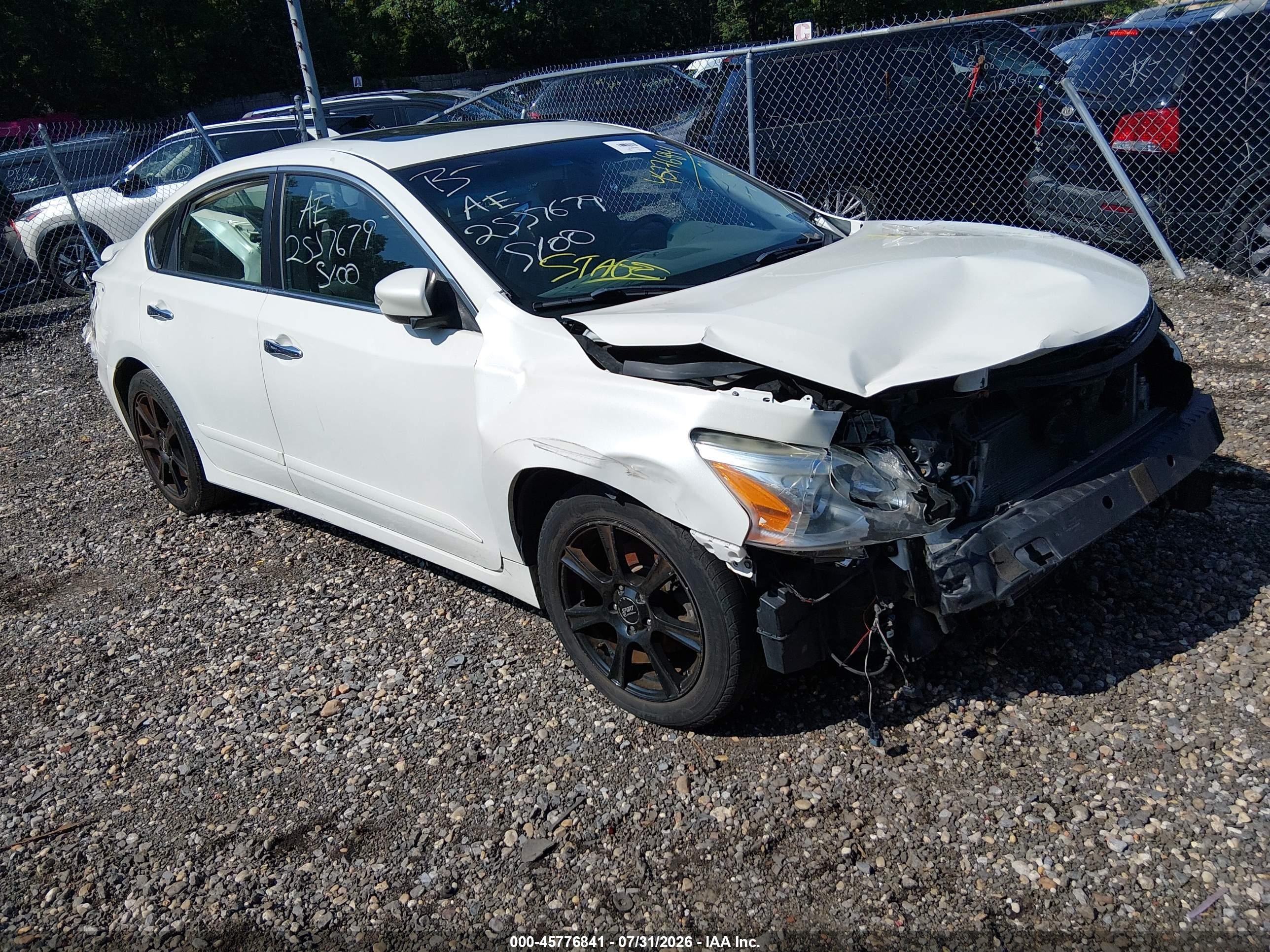 2013 Nissan Altima 3.5 Sl White vin: 1N4BL3AP6DN555868