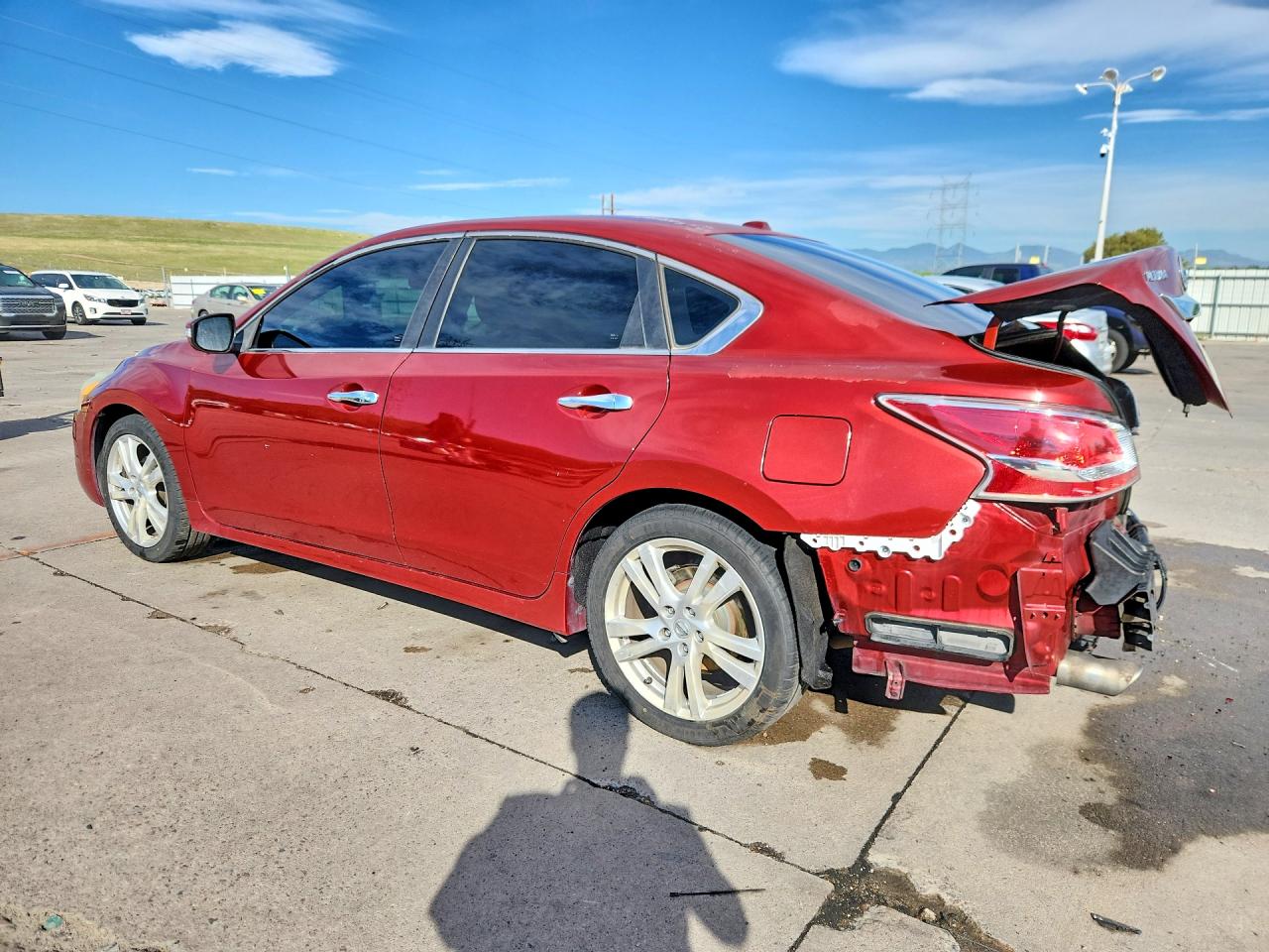 2015 Nissan Altima 3.5 Sl Red vin: 1N4BL3AP6FC492446